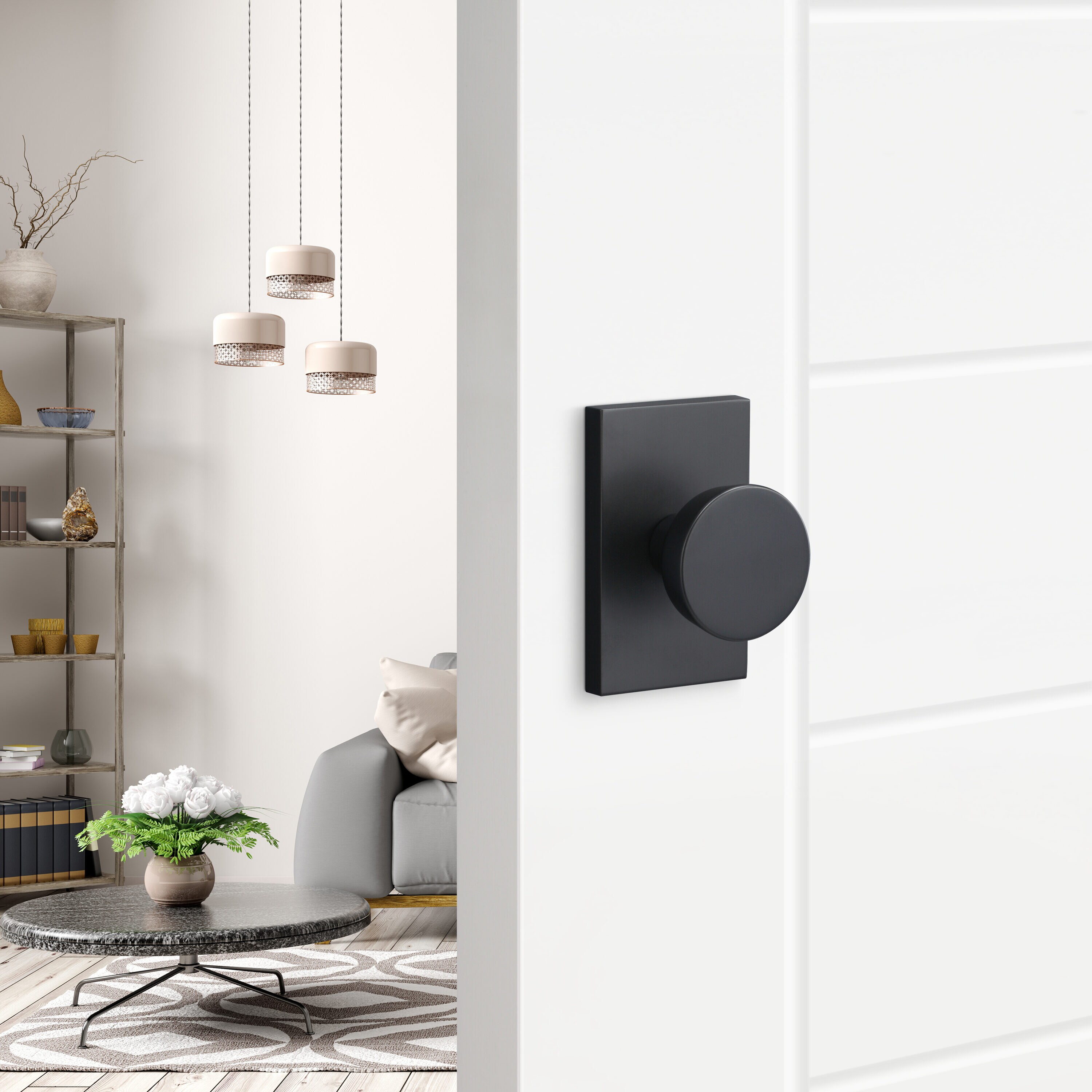 Sure-Loc Hardware ZT100 FBL Door-Knobs - View #3