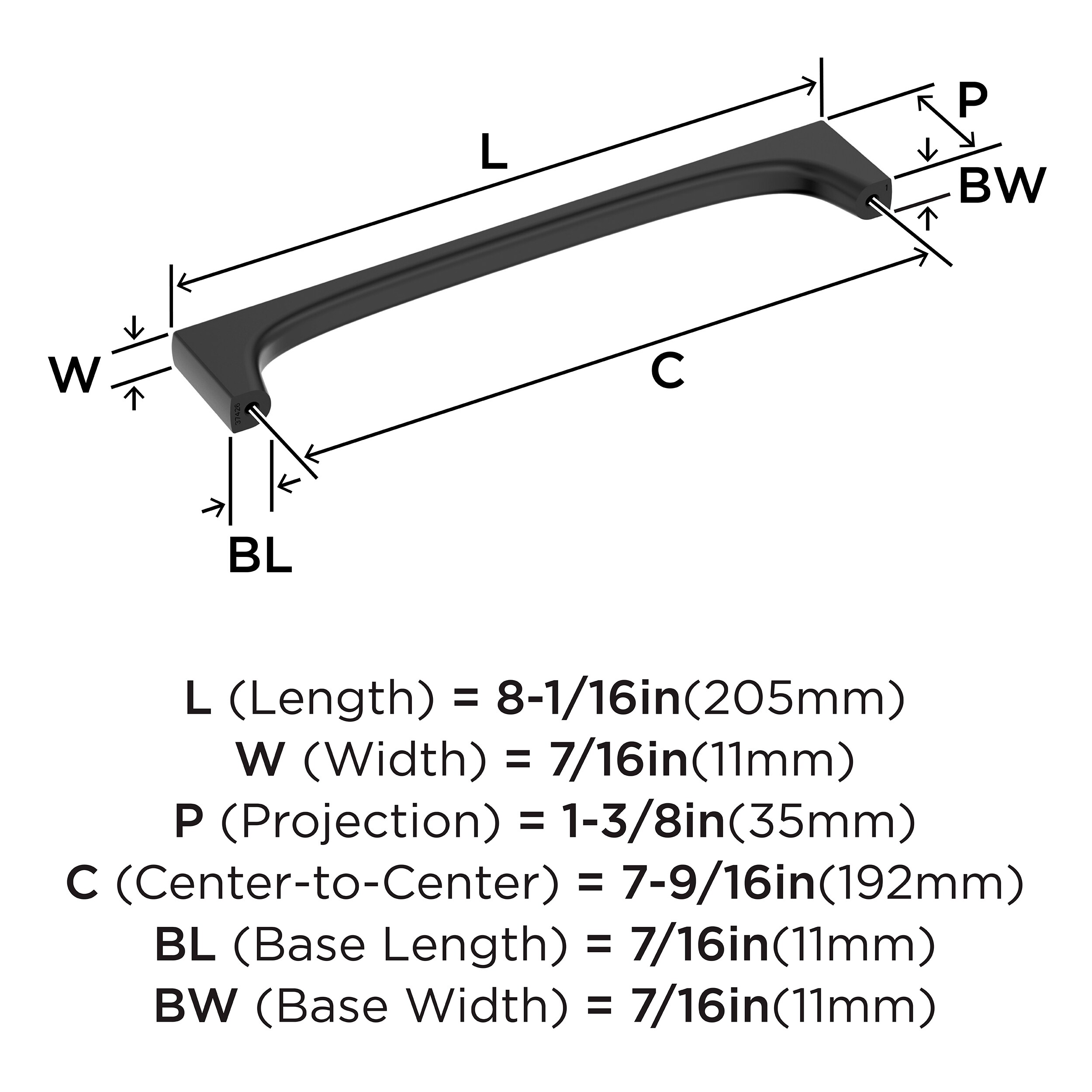 Amerock BP37426MB Cabinet-Pulls - View #4