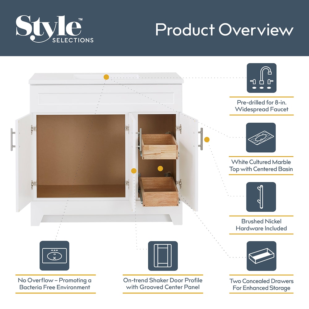 Style Selections C52136-SS Bath-Vanity-Combo - View #6