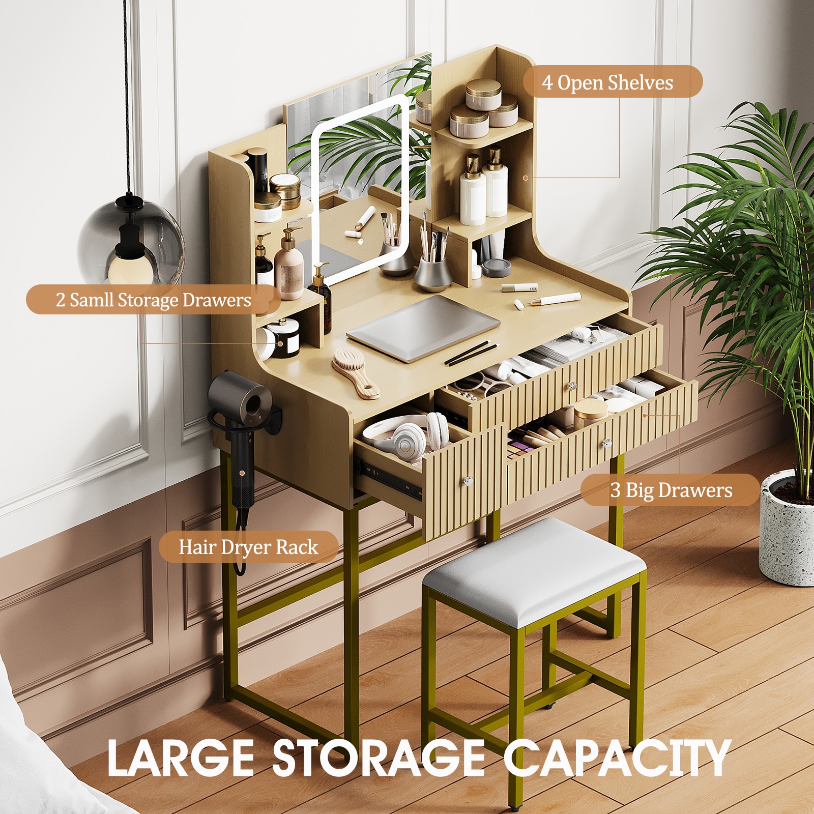 Garvee CK0-SXJQJ-R1 Bedroom-Vanities - View #5