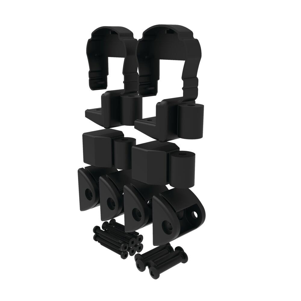 Freedom 73045647 7.125-in x 3.125-in Cambridge Matte Black Aluminum Angle adapter 4 -Pack