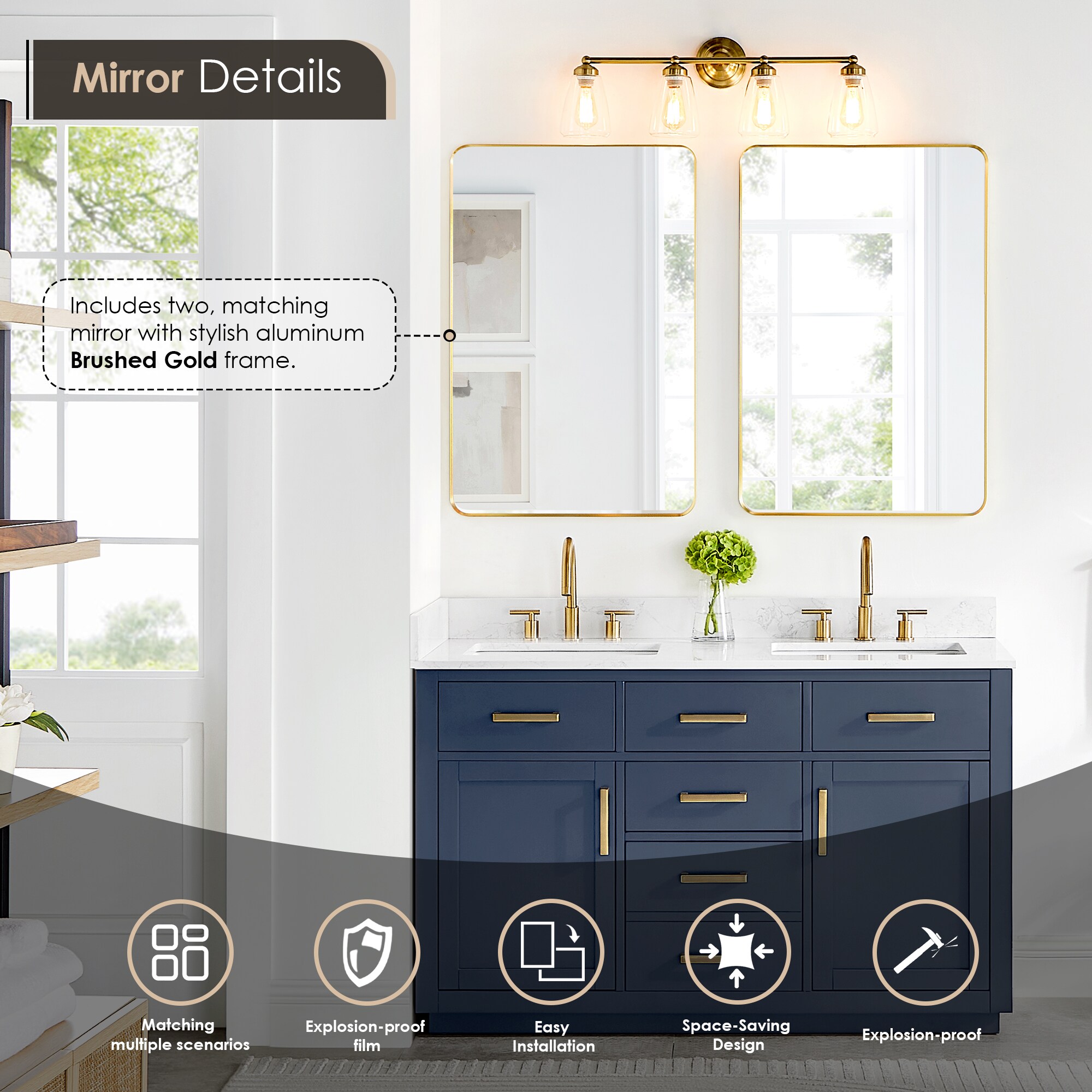 Altair 557054-RB-GW Bath-Vanity-Combo - View #10