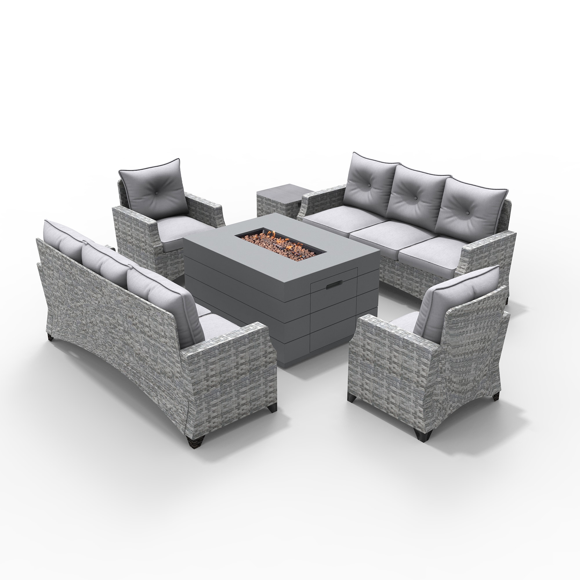 Moda Furnishings 2150-1802-3S Patio-Conversation-Sets - View #3