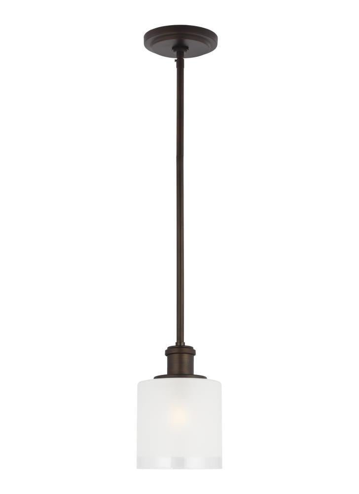 Generation Lighting Norwood Bronze Transitional Etched Glass