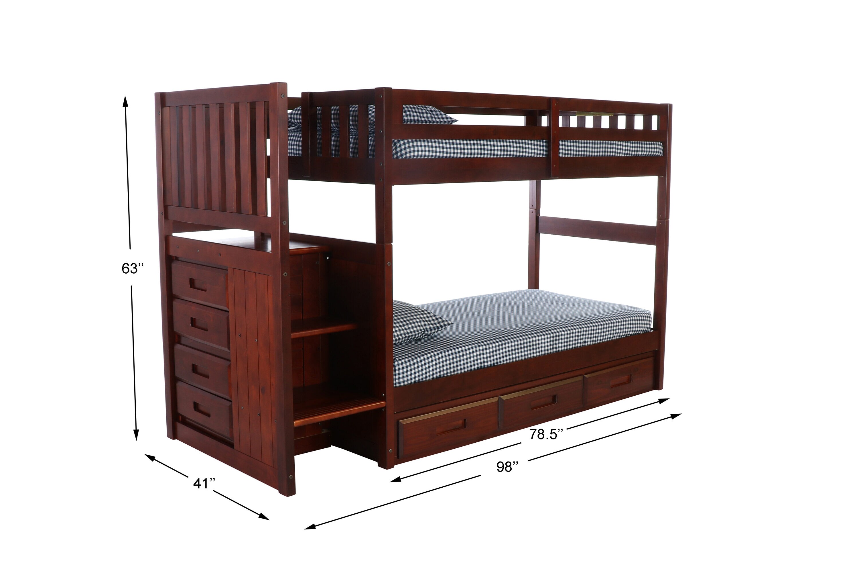 OSHOME 2817TTK3-22 Bunk-Beds - View #6