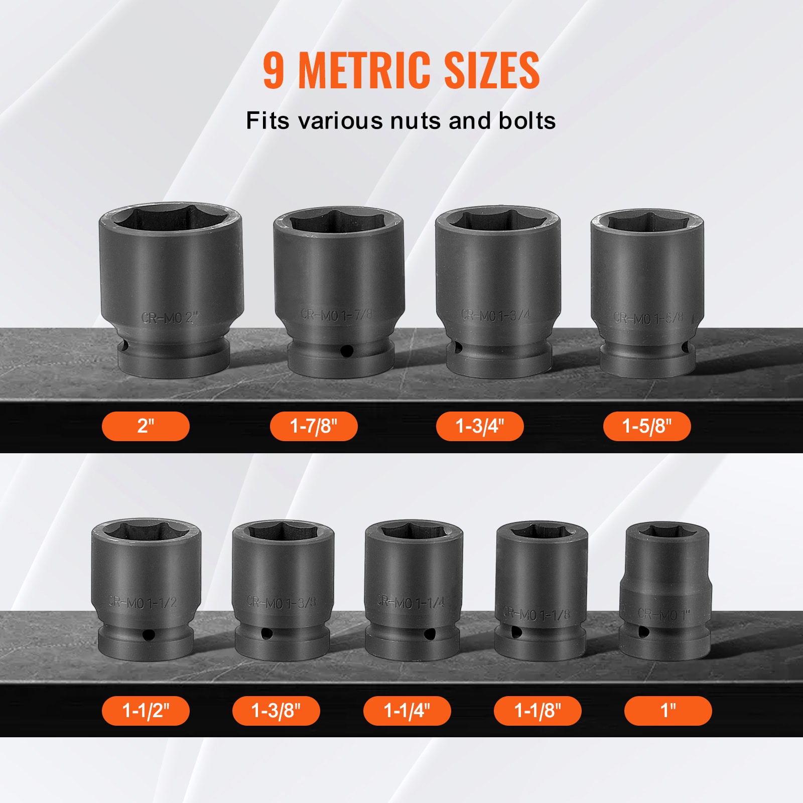 VEVOR SCZLMTTCZLM106233V0 Impact-Socket-Sets - View #3
