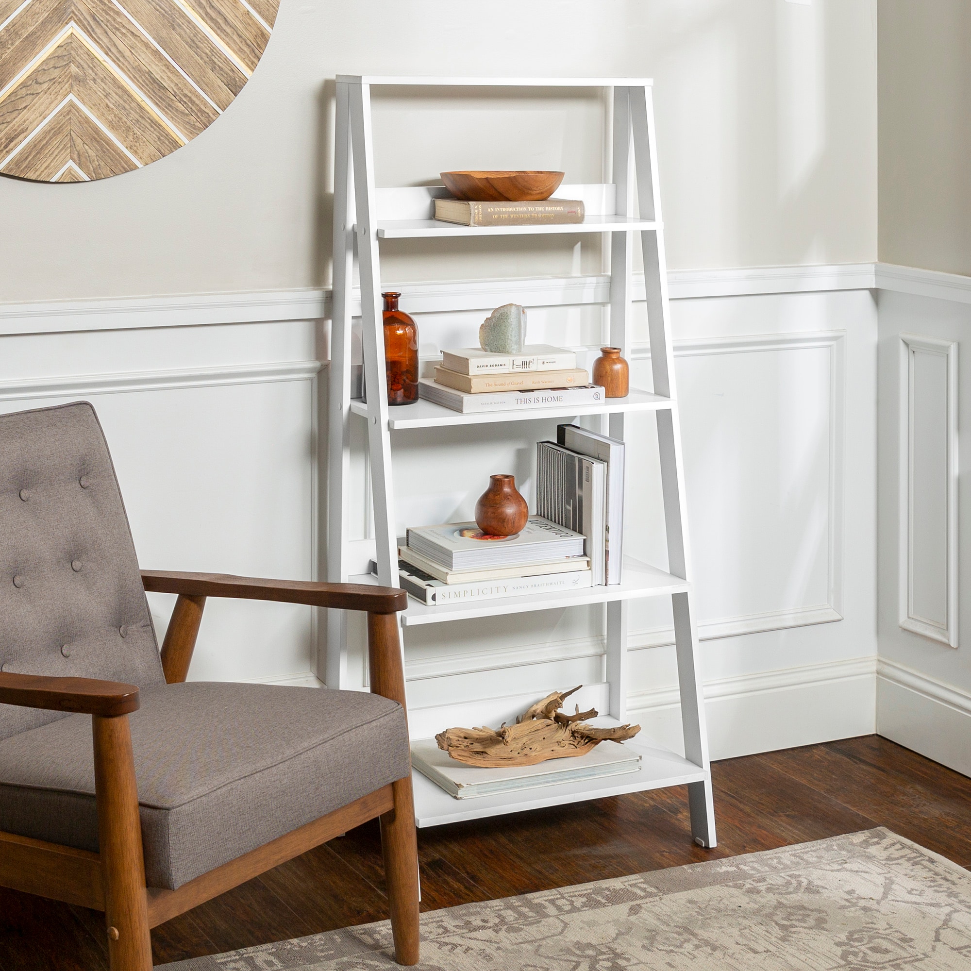 Walker Edison LWS55LDWH bookcases - View #7