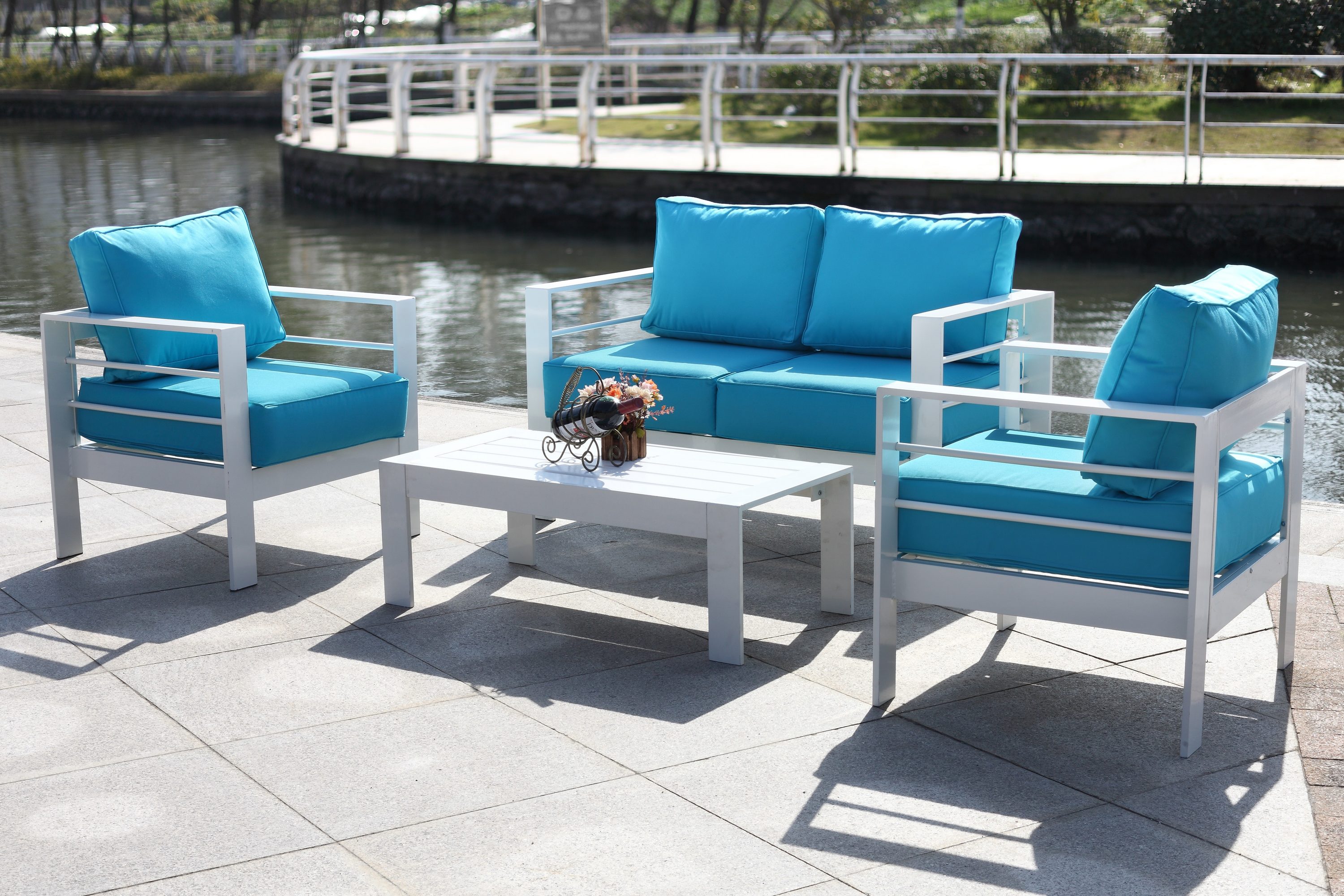 Safavieh PAT2516C Patio-Conversation-Sets - View #4