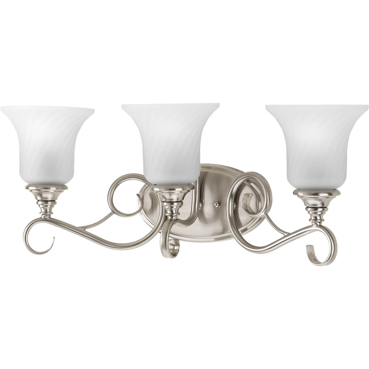 Progress Lighting P2785-09 Kensington 3-Light Brushed Nickel Transitional Vanity Light