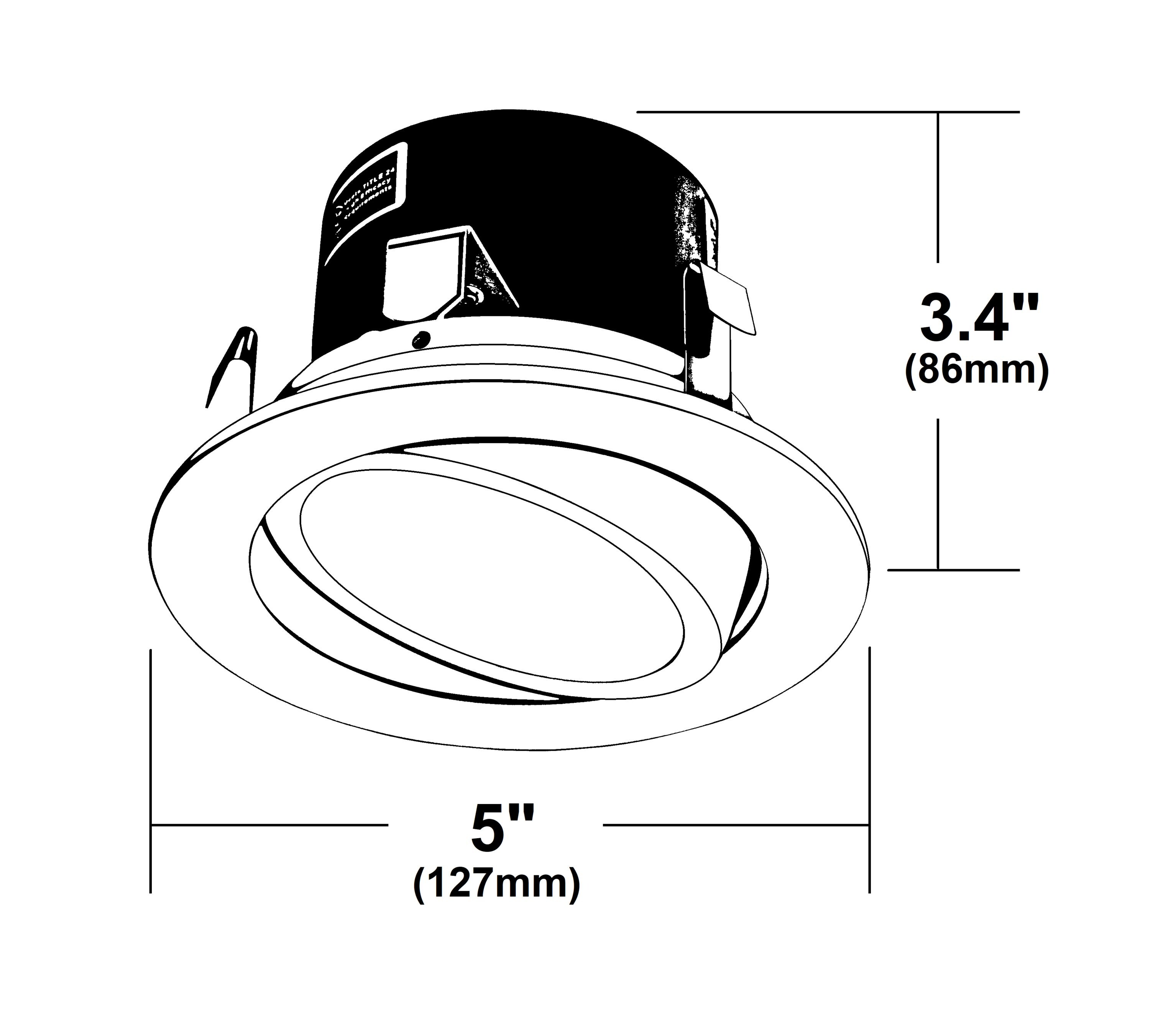 Nicor Lighting DLG4-10-120-3K-OB Led-Retrofit-Downlight - View #11