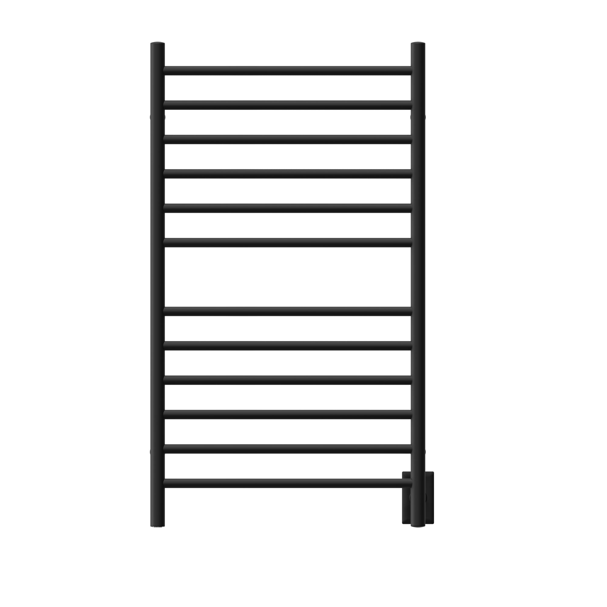 Amba Products RWHL-SMB Matte Black Hardwired Wall mount Towel Warmer 24.5-in x 4.75-in x 41.75-in