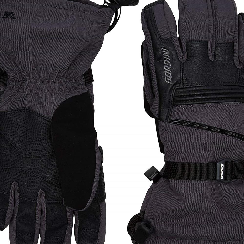 Gordini Mens Gore Tex Storm Trooper II Waterproof Insulated Gloves Gunmetal and Black Medium at Lowes