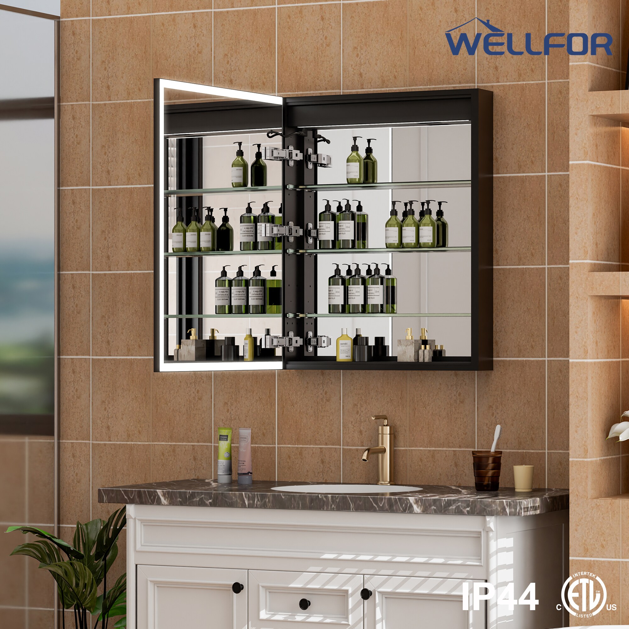 WELLFOR W12MCL2430L Bathroom-Medicine-Cabinets - View #14