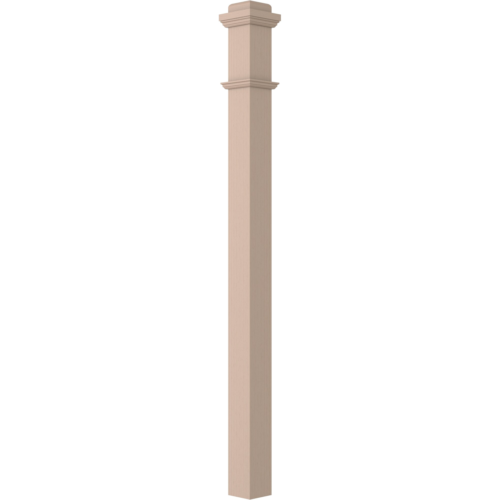 L.J. Smith Stair Systems LJ-4075-M Heirloom 3.5-in x 56-in Unfinished Maple Landing Stair Newel Post