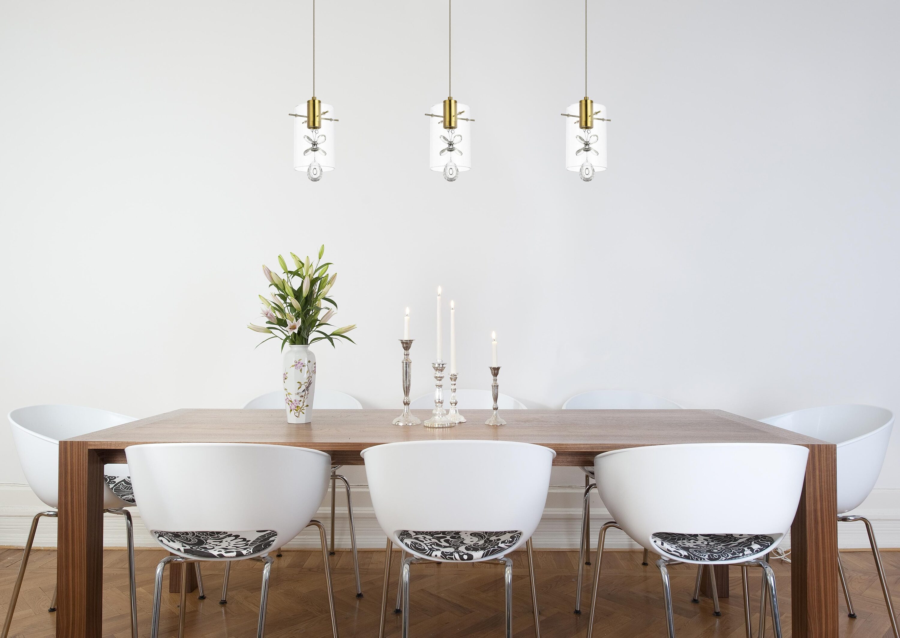 Sienna Gold 6-Light Crystal Pendant Chandelier