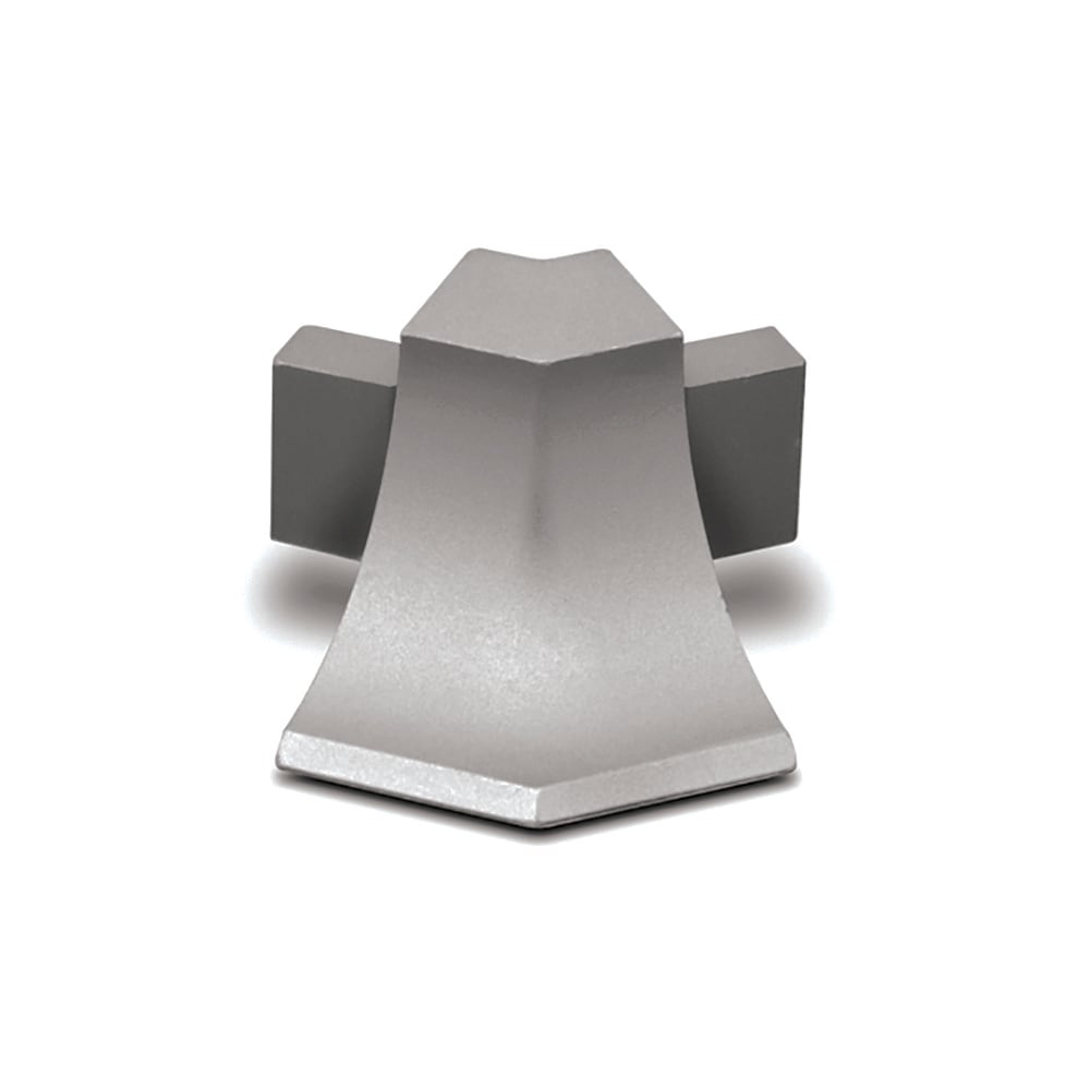 Schluter Systems E135/AHKA/AT Dilex-AHKA 0.563-in W x 1.0-in L Satin nickel anodized aluminum Aluminum Outside corner Tile Edge Trim