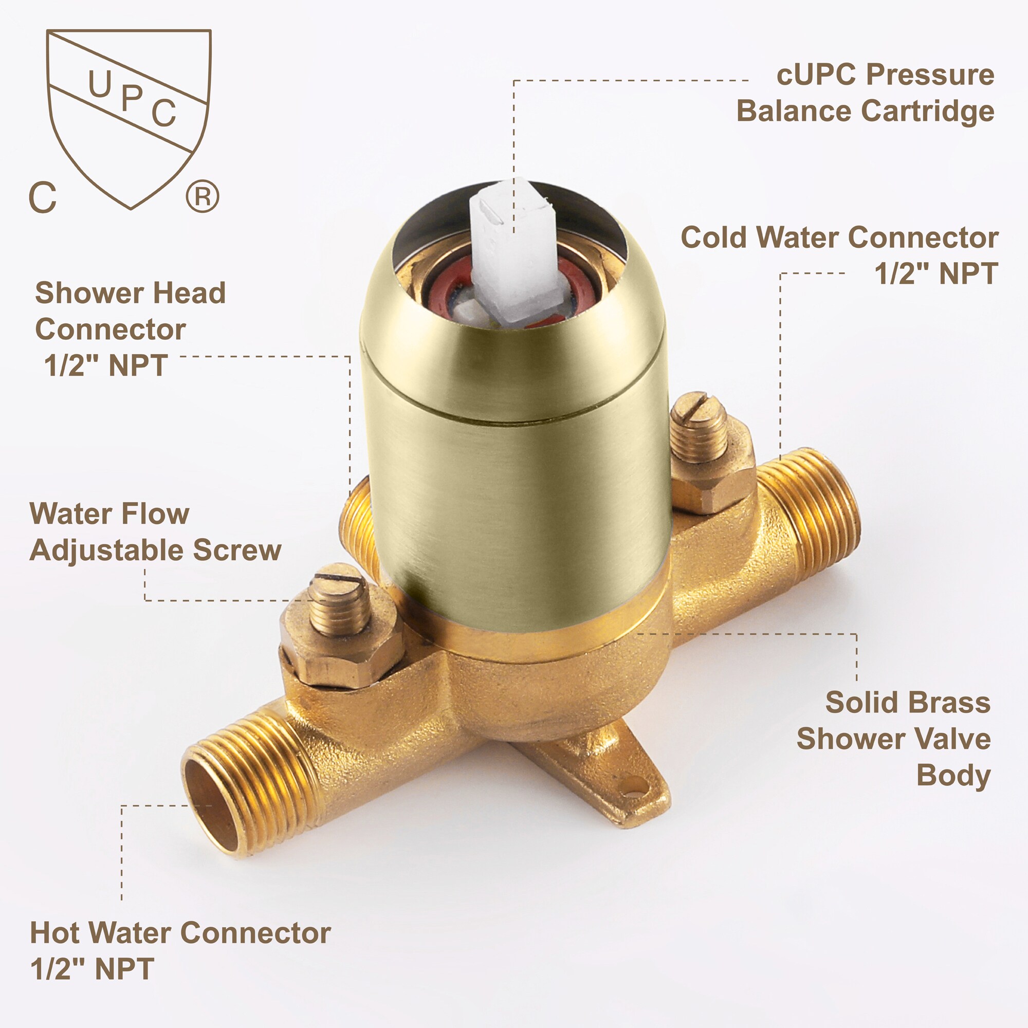 WELLFOR QJ-K-118122NG Showerhead-Bar-Panels - View #8