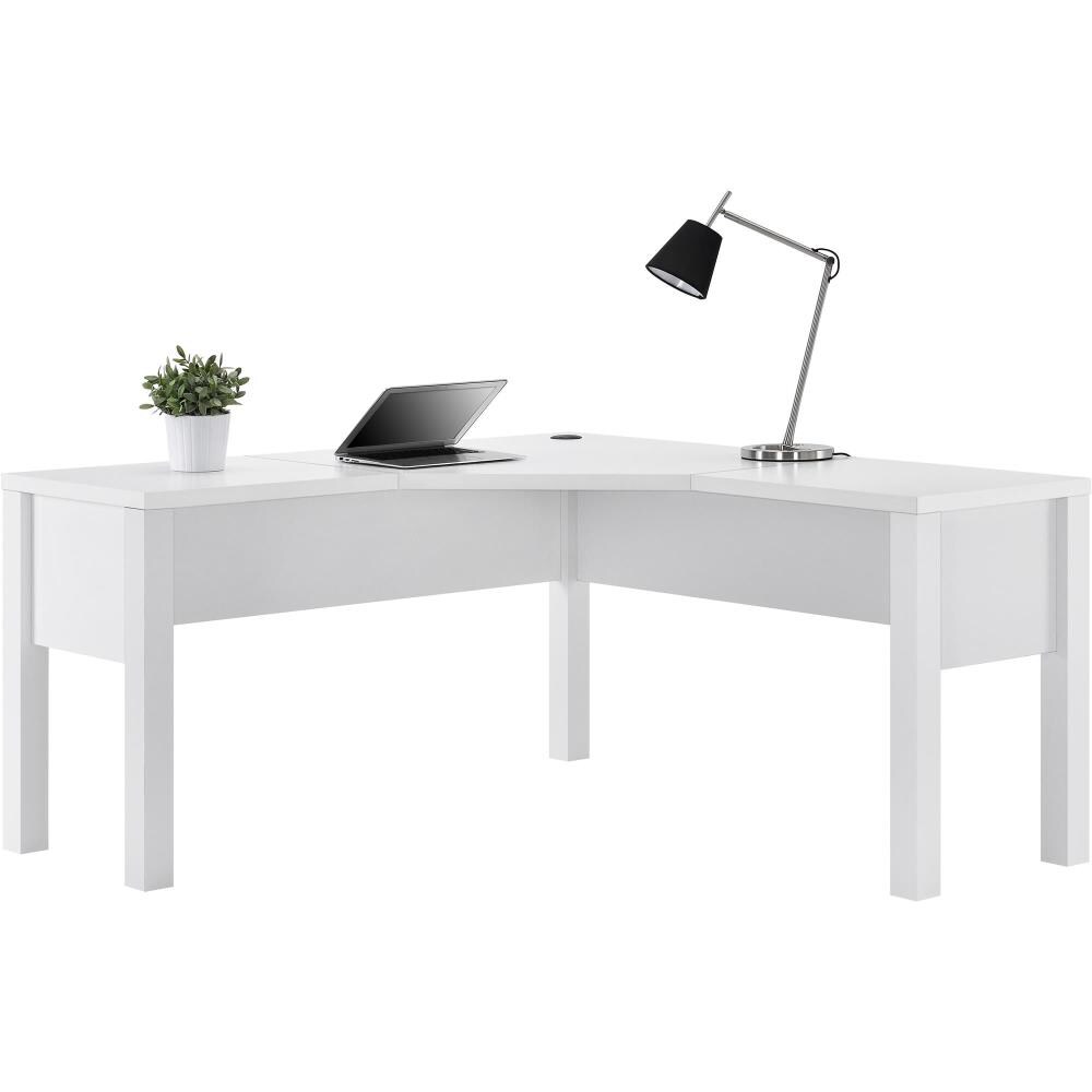 Ameriwood l deals shaped desk white