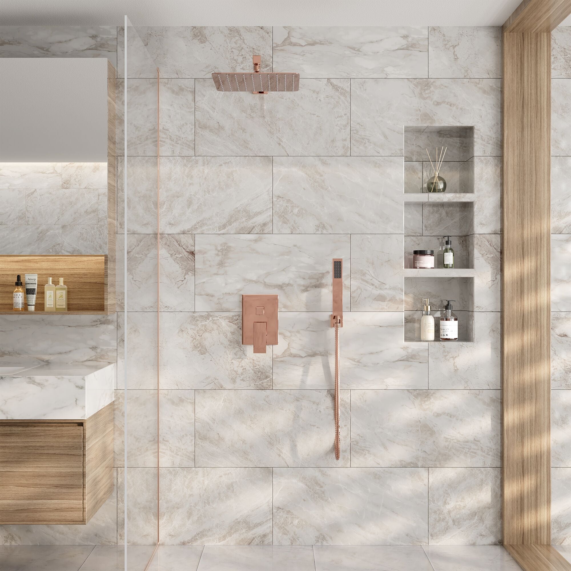 CASAINC CS3533-10MB Showerhead-Bar-Panels - View #2