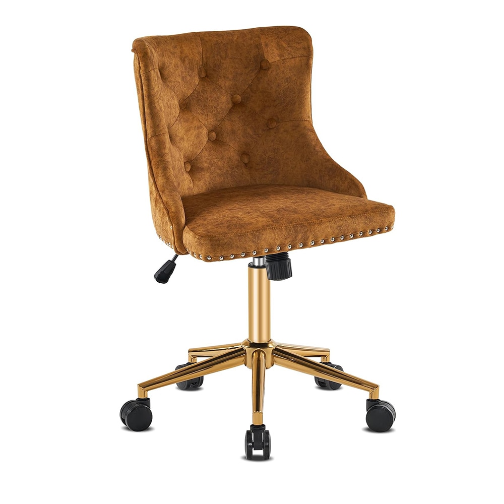 Winado LO1G52002932 Brown Traditional Adjustable Height Swivel Upholstered Task Chair