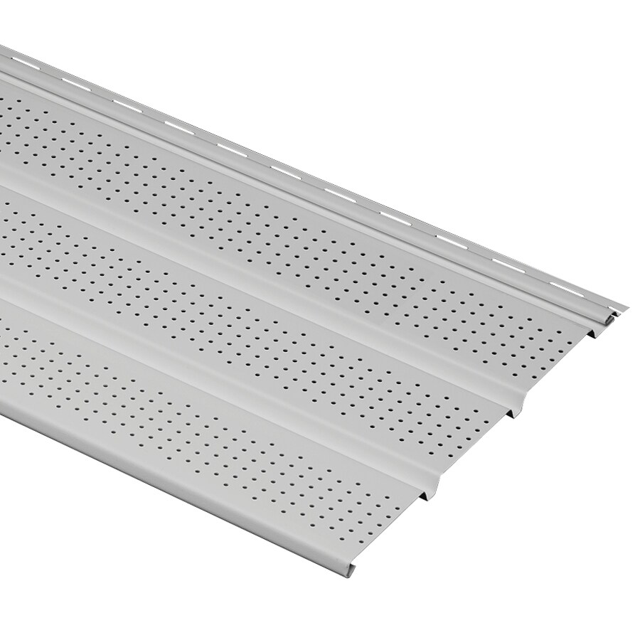 Durabuilt 23240 12-in x 144-in 912 Gray Vinyl Vented Soffit