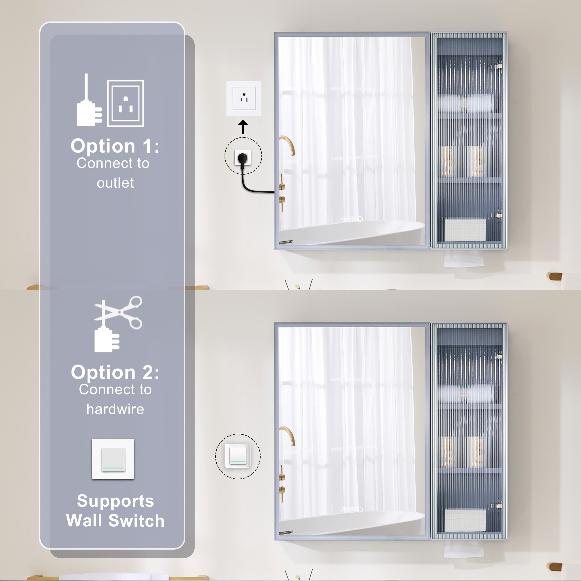 WELLFOR FL30MCL-LV Bathroom-Medicine-Cabinets - View #11