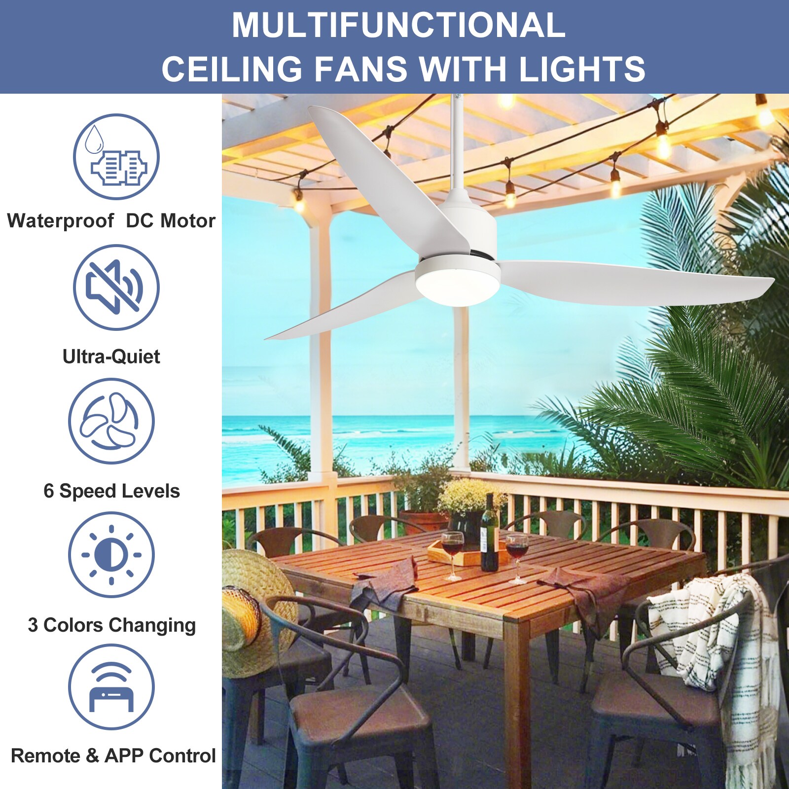 Depuley WS-FPZ184-18C-52WH-L Ceiling-Fans - View #2