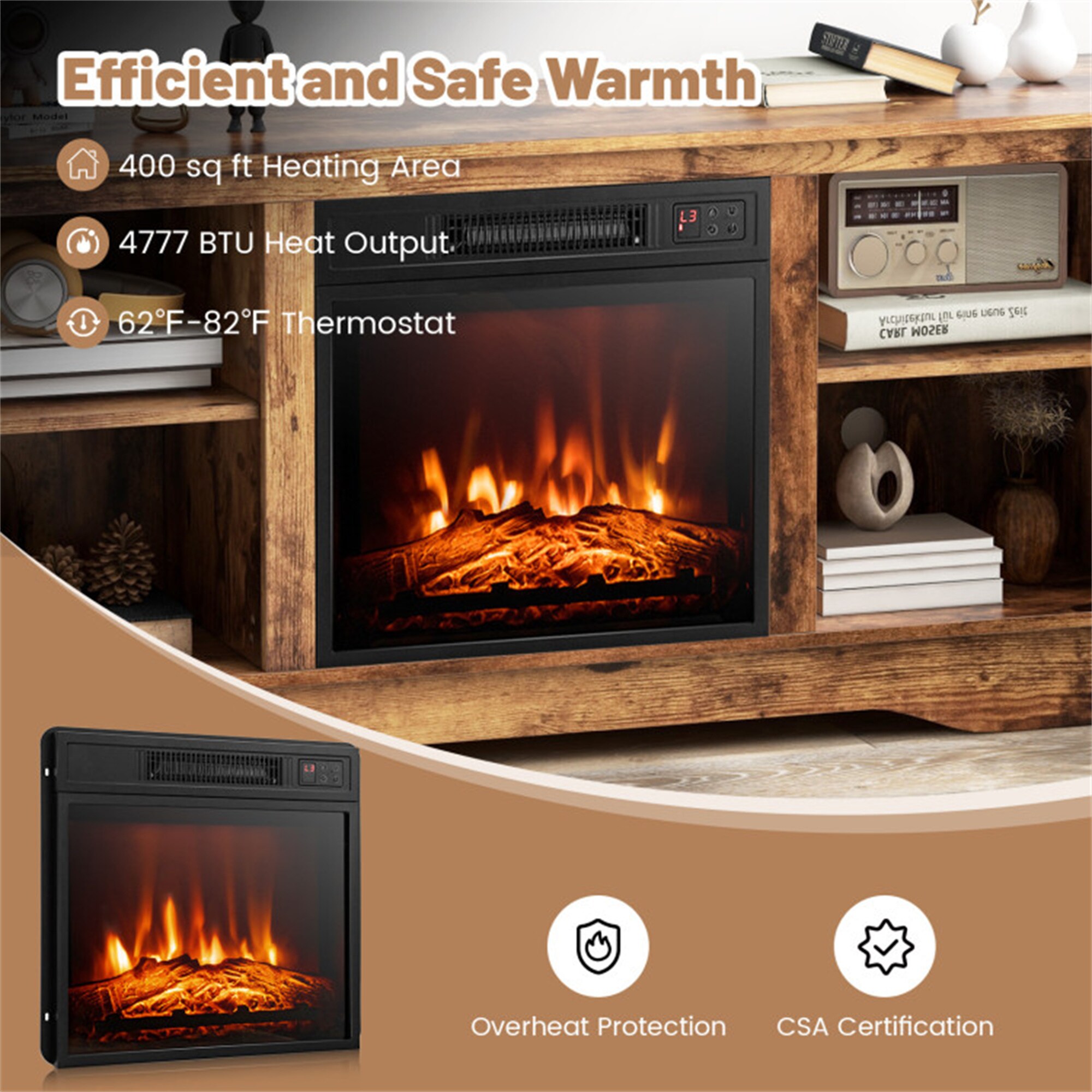 BABOOM BOM-8S00001-OR Electric-Fireplaces - View #4