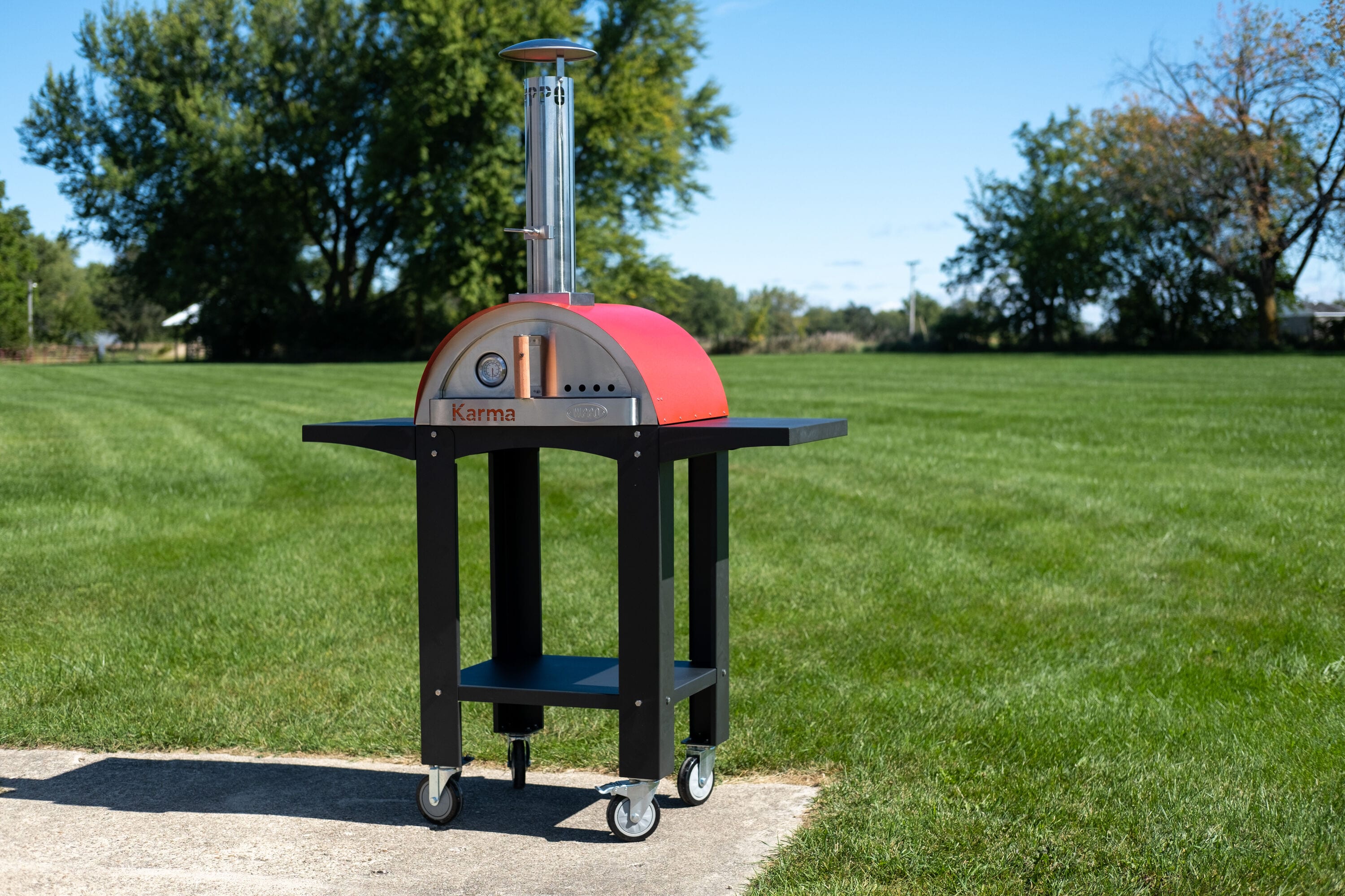 Wppo Karma Series Brick Hearth Wood Fired Outdoor Pizza Oven In The Outdoor Pizza Ovens 5723