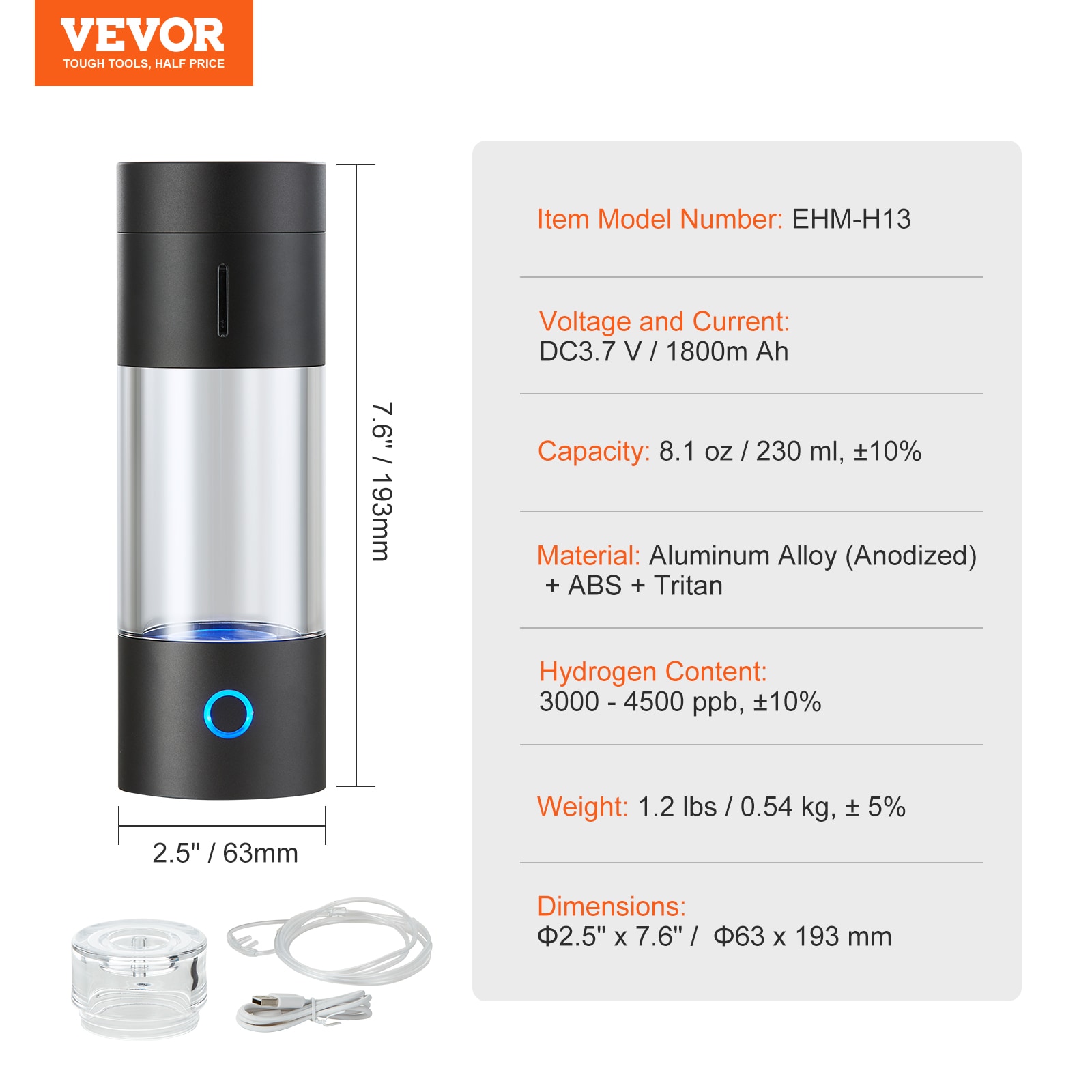 VEVOR QSPFQSXQQTRI7D97XV9 Faucet-Mount-Filters - View #8