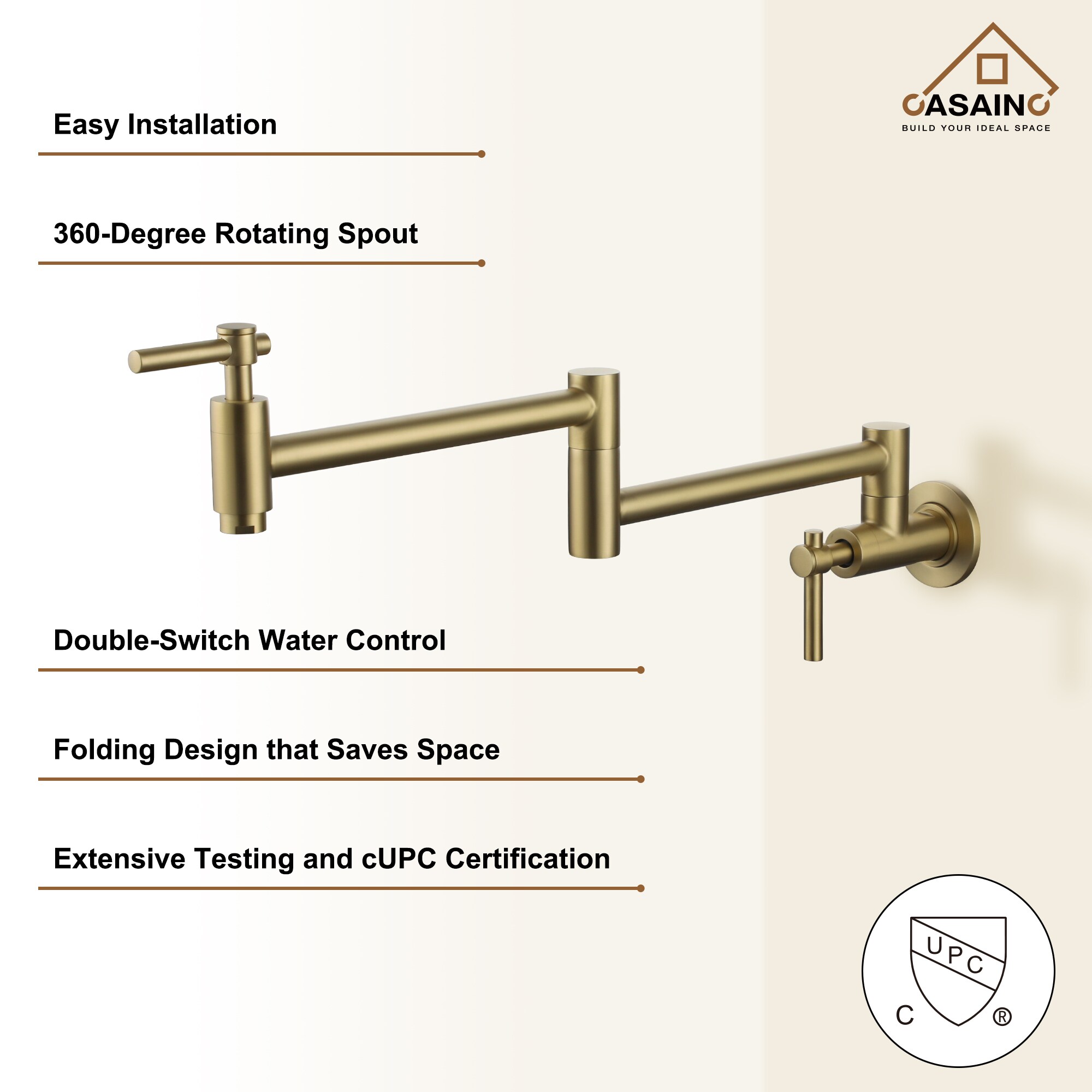 CASAINC CASA02GP25BN Kitchen-Faucets - View #5