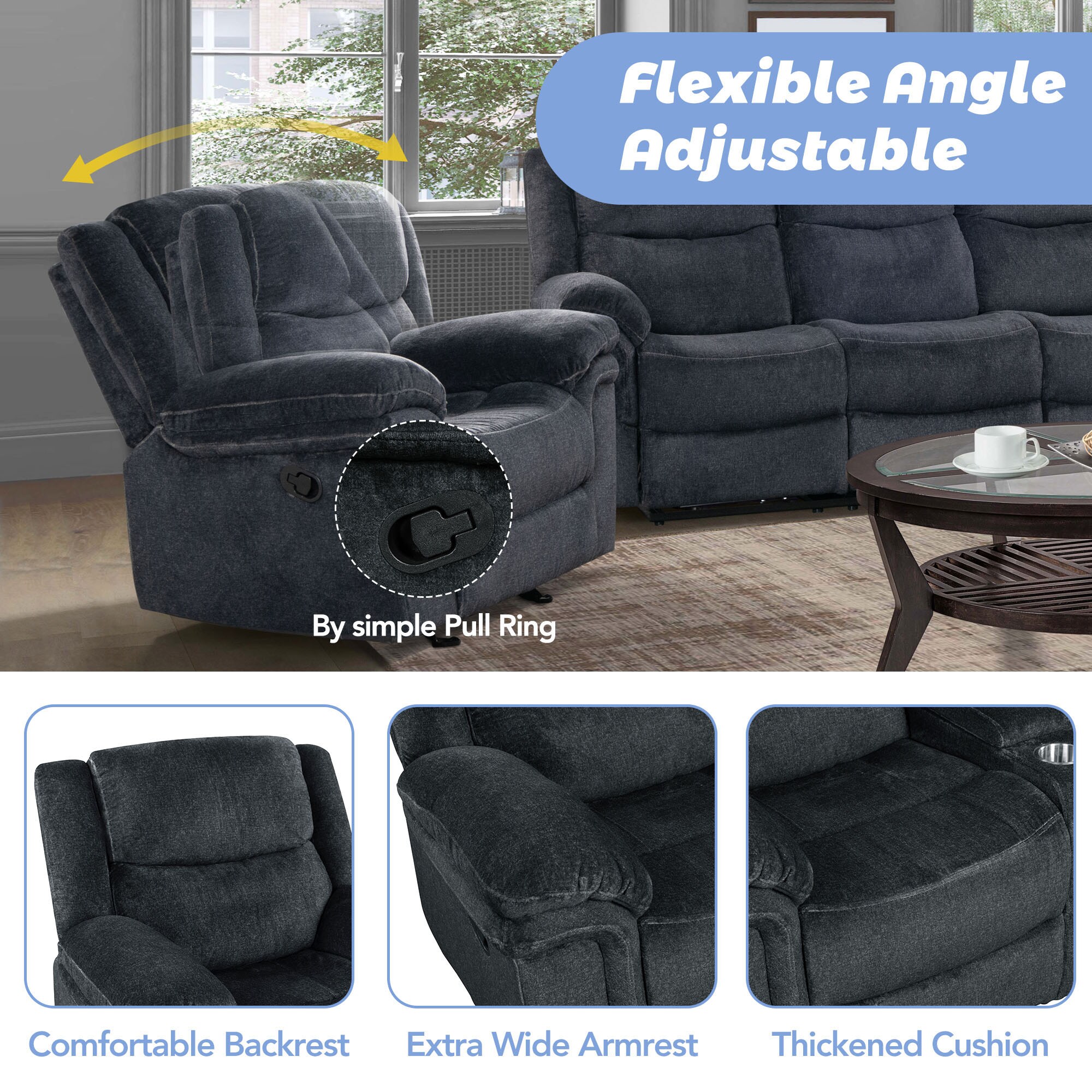 Clihome OF-1927PP21-AAYE recliners - View #12