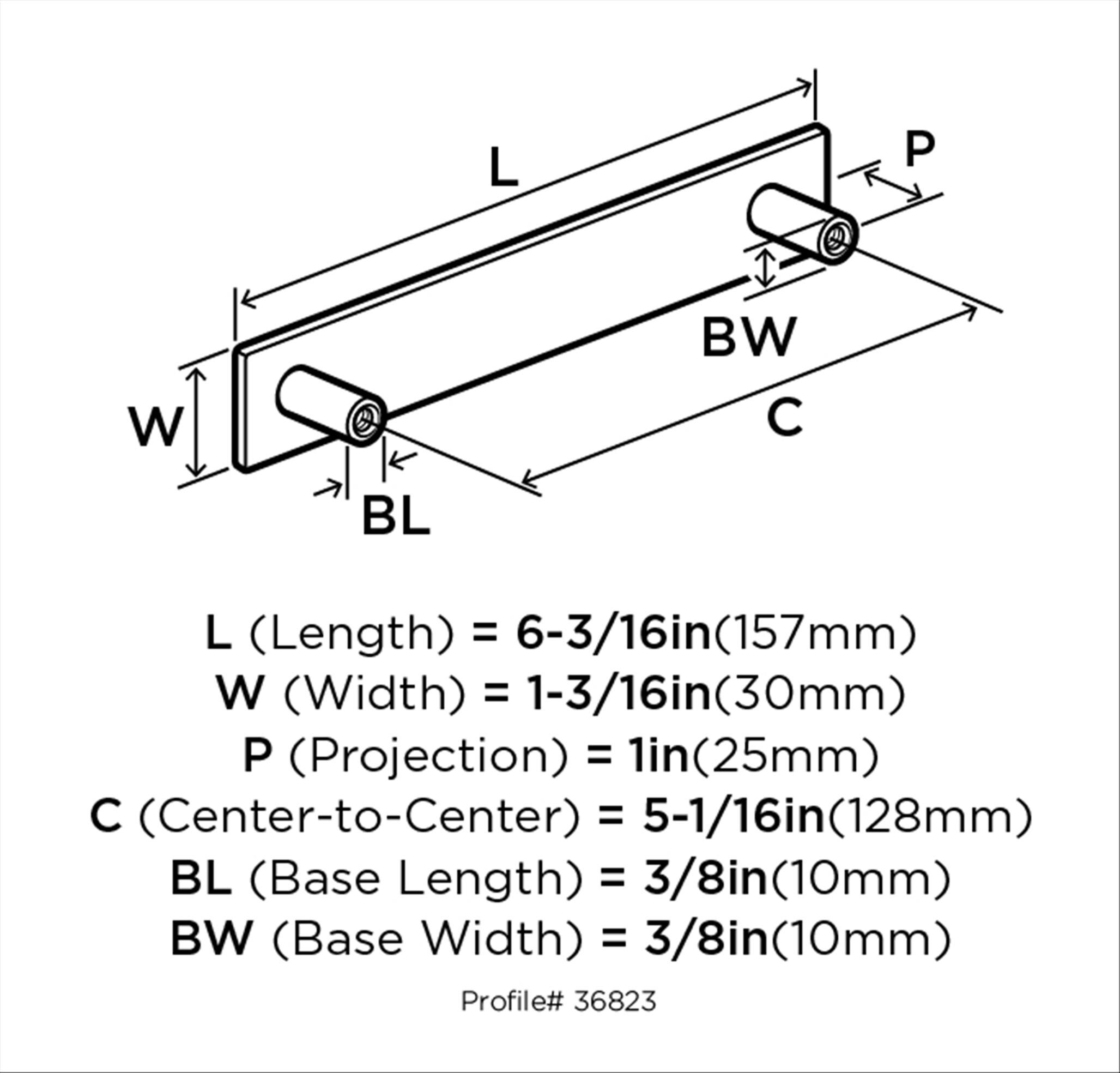Amerock BP36823MB Cabinet-Pulls - View #3