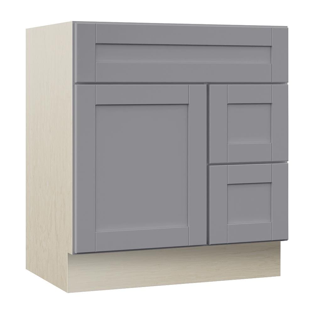 VILLA BATH by RSI Sanabelle 30-in Gray Bathroom Vanity Base Cabinet ...