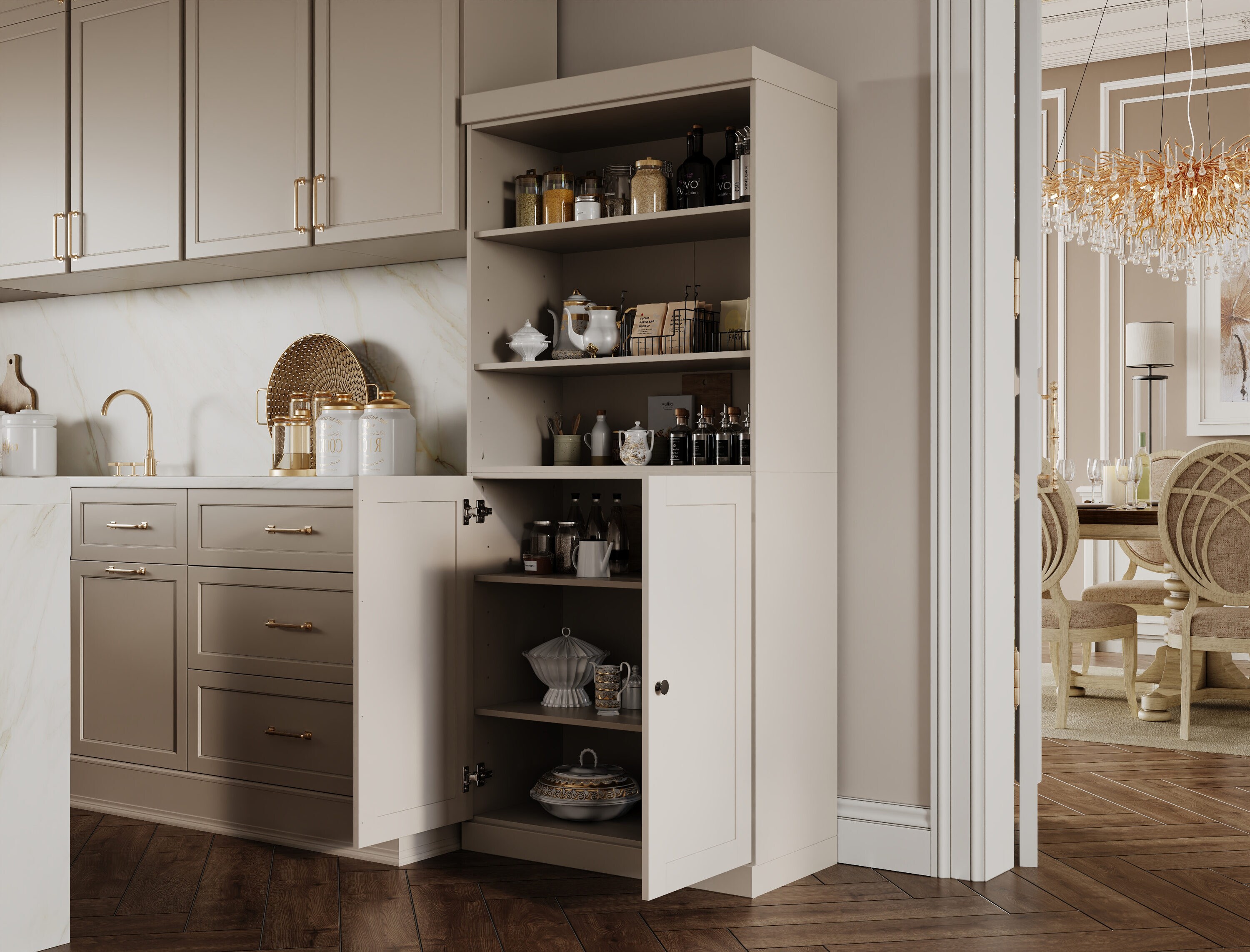 Palace Imports 321-14 Dining-Kitchen-Storarge - View #2