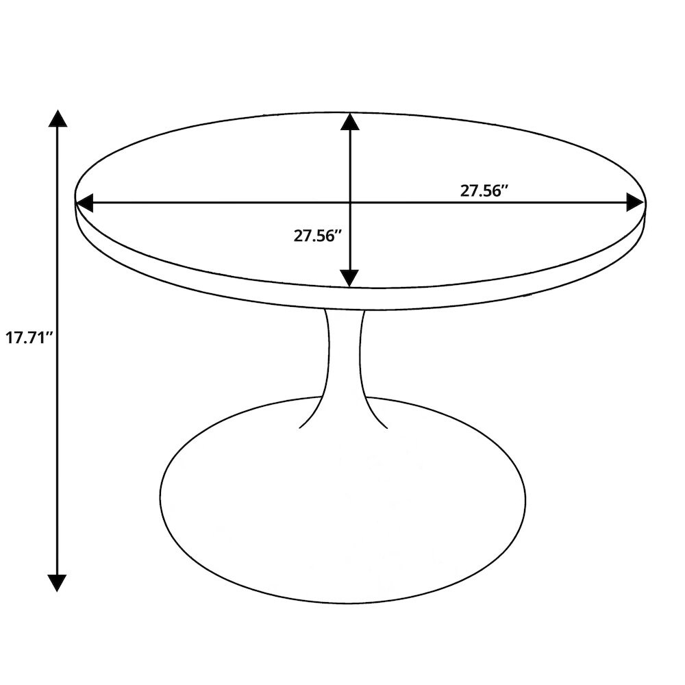 Leisuremod VT17BL-27LNW Coffee-Tables - View #3