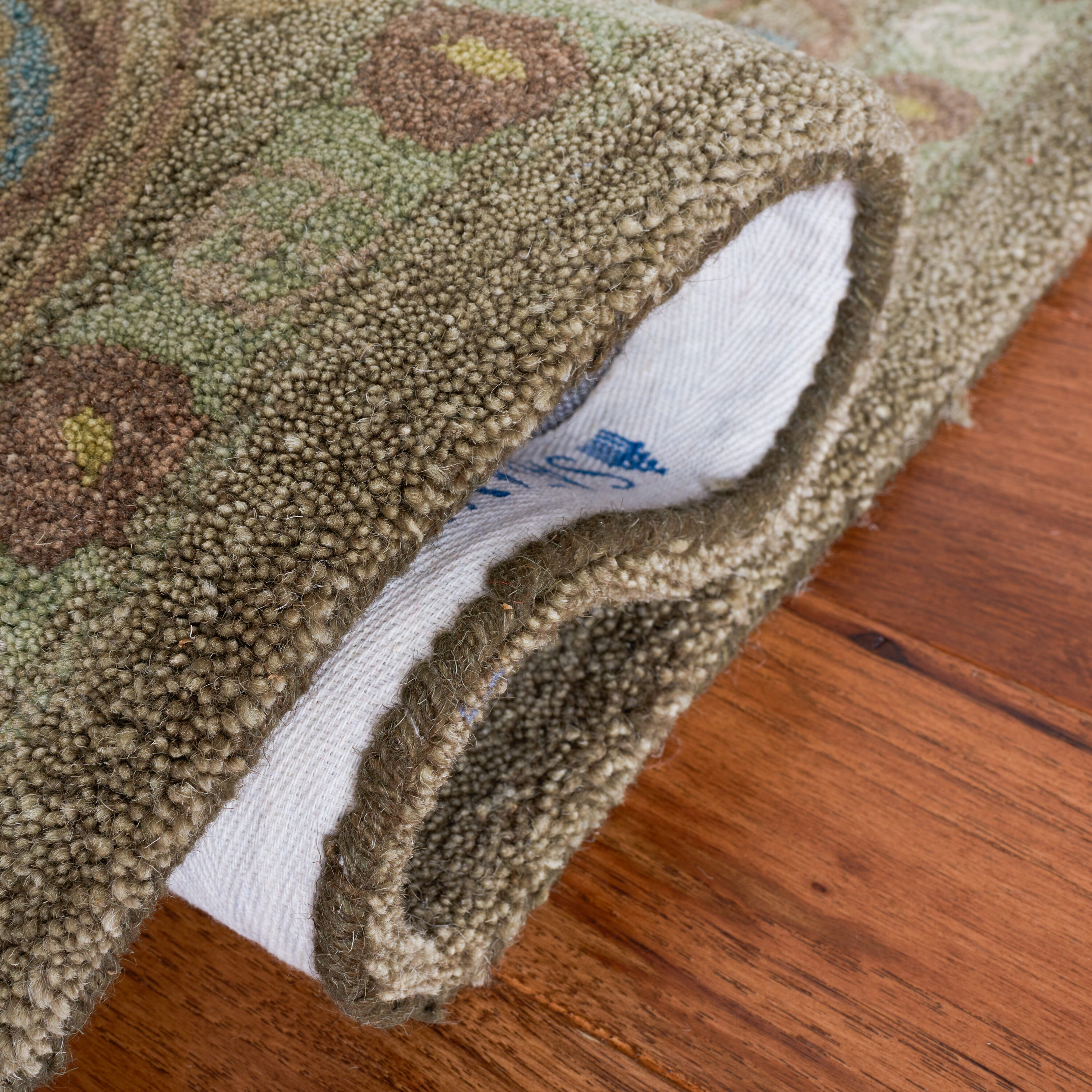 Anatolia Brown and Beige Floral Wool 4' x 6' Rug