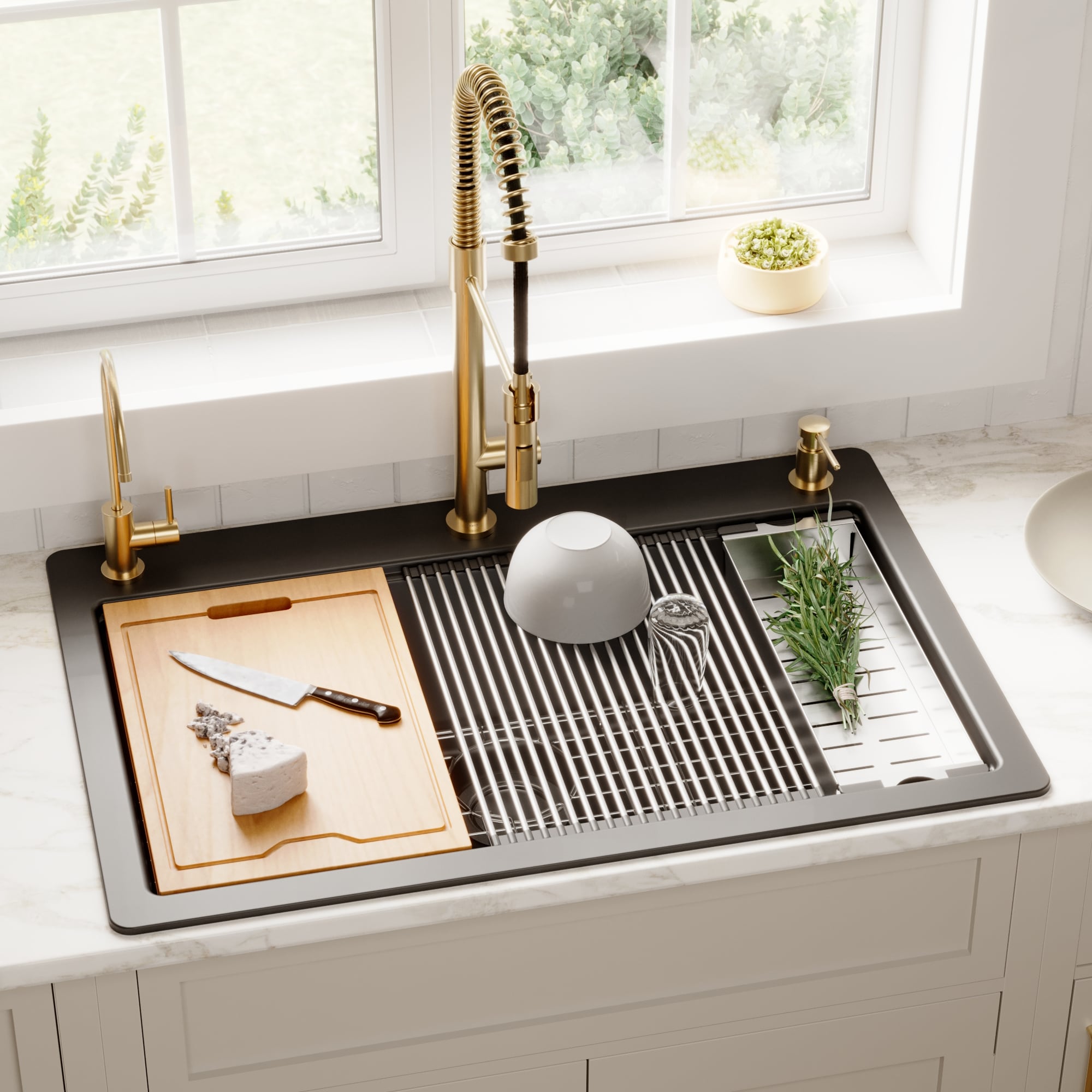 Karran QTWS-875-BL Kitchen-Sinks - View #4