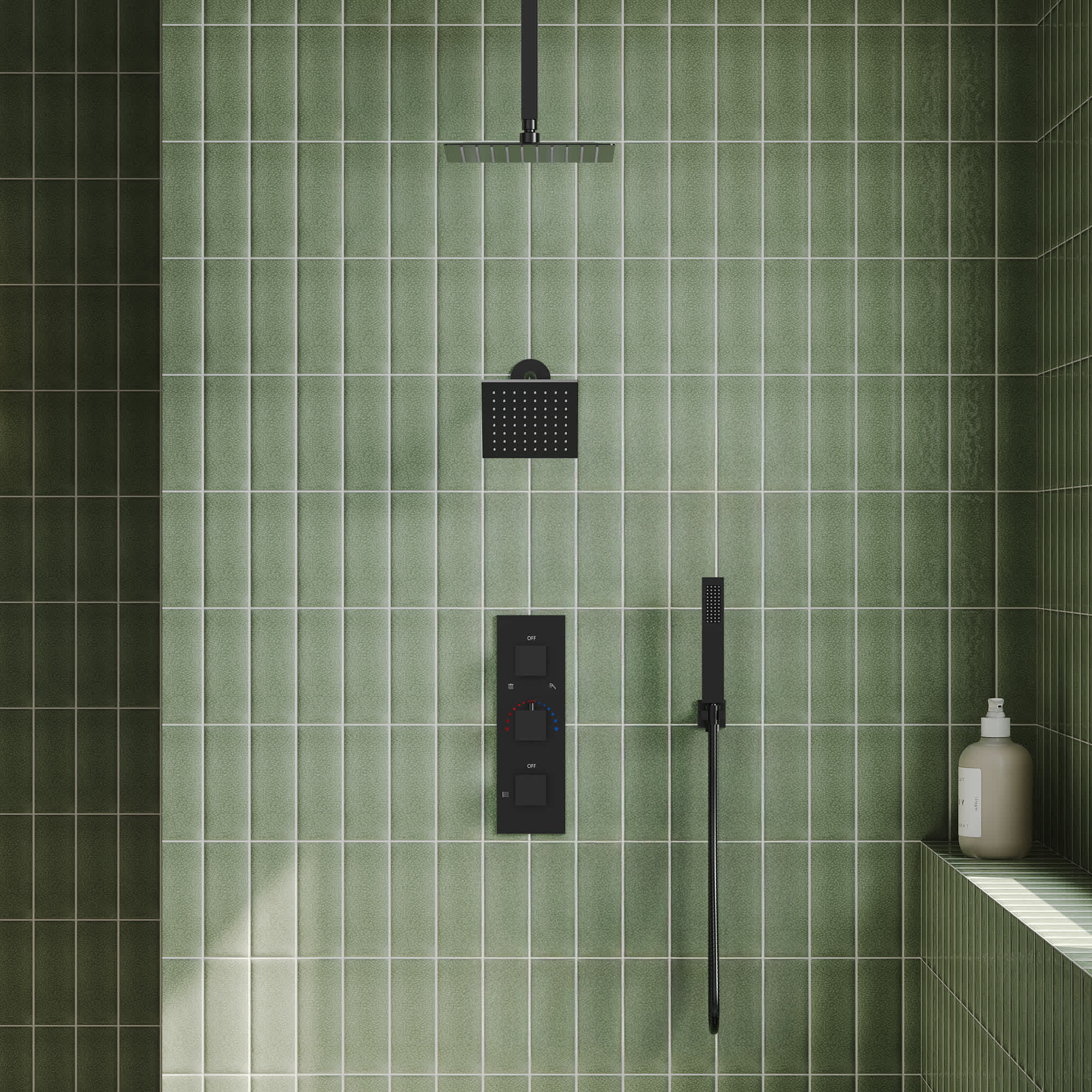 EVERSTEIN SFS1004A-BK12 Showerhead-Bar-Panels - View #12