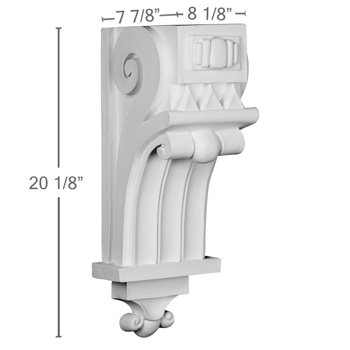 Ekena Millwork COR08X08X20MD corbels - View #2