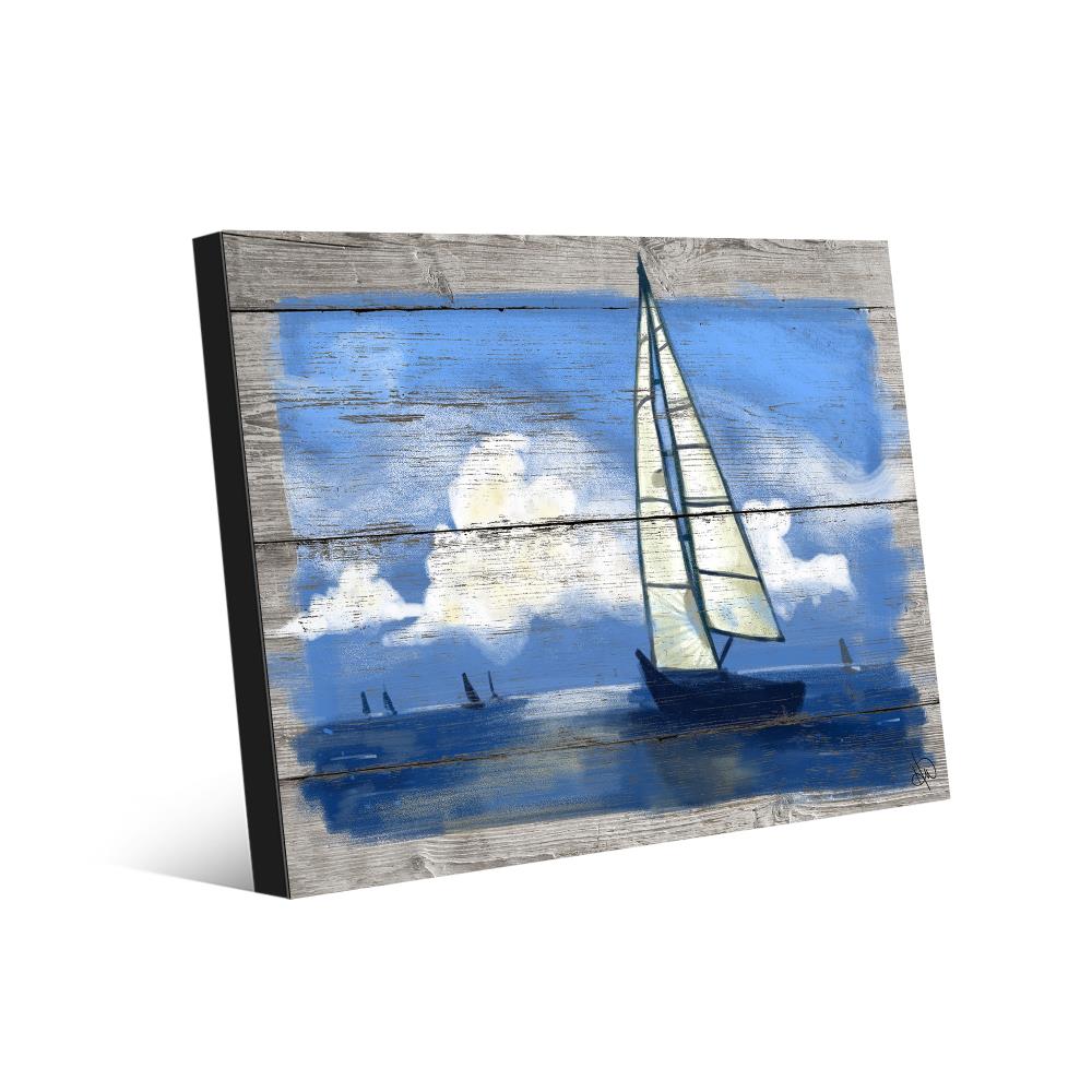 Creative Gallery Sailing Away 20-in H x 16-in W Coastal Metal Print at ...