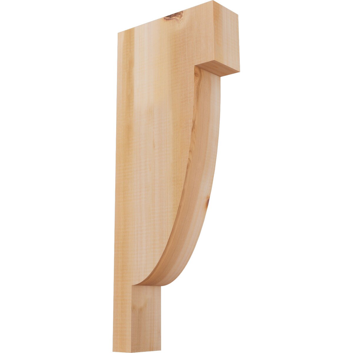 Ekena Millwork COR04X10X26ALP00SWR 3-1/2-in x 10-in x 26-in Alpine Unfinished Western red cedar Wood Paintable/Stainable Corbel