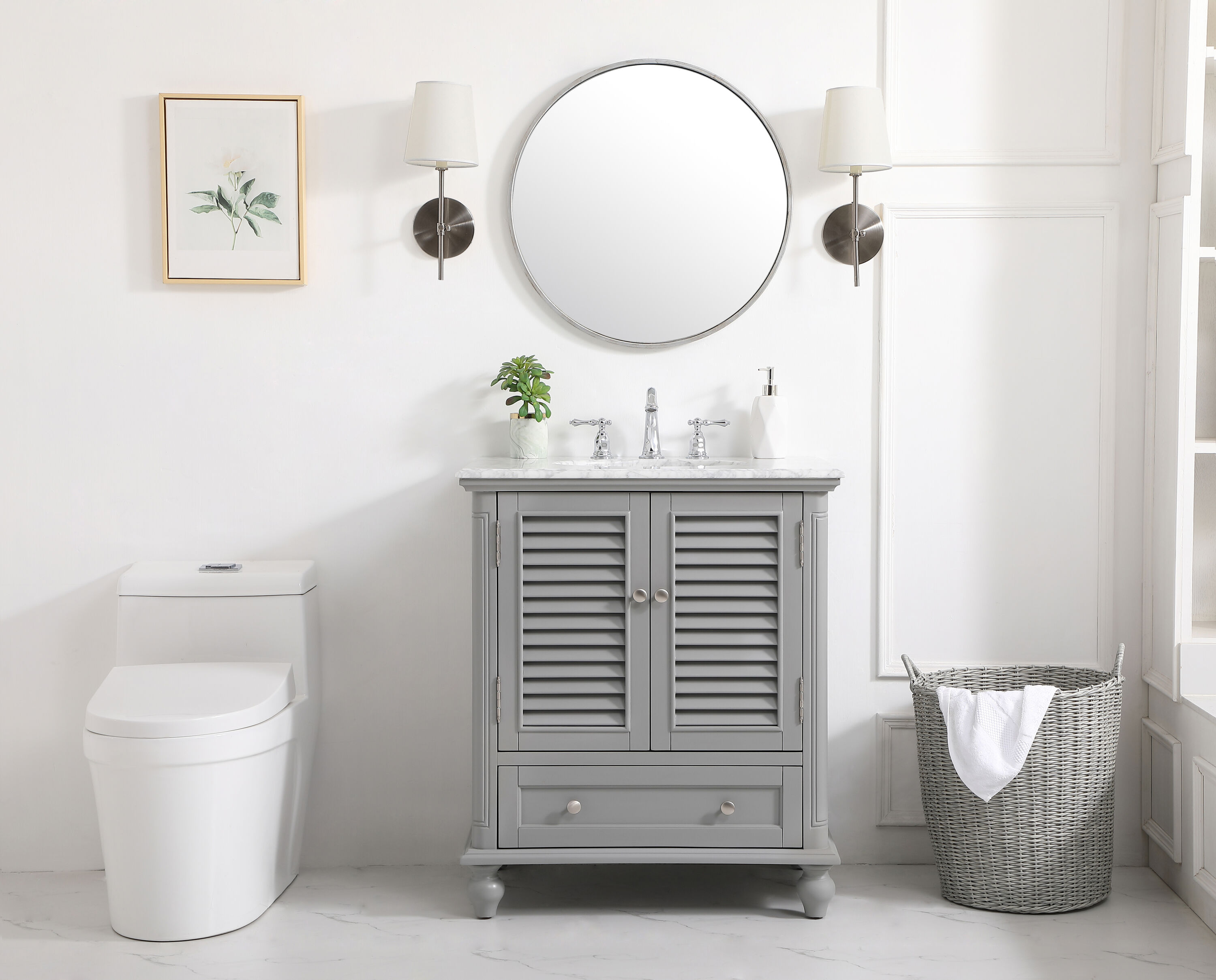 Elegant Decor HF91590GR Bath-Vanity-Combo - View #5