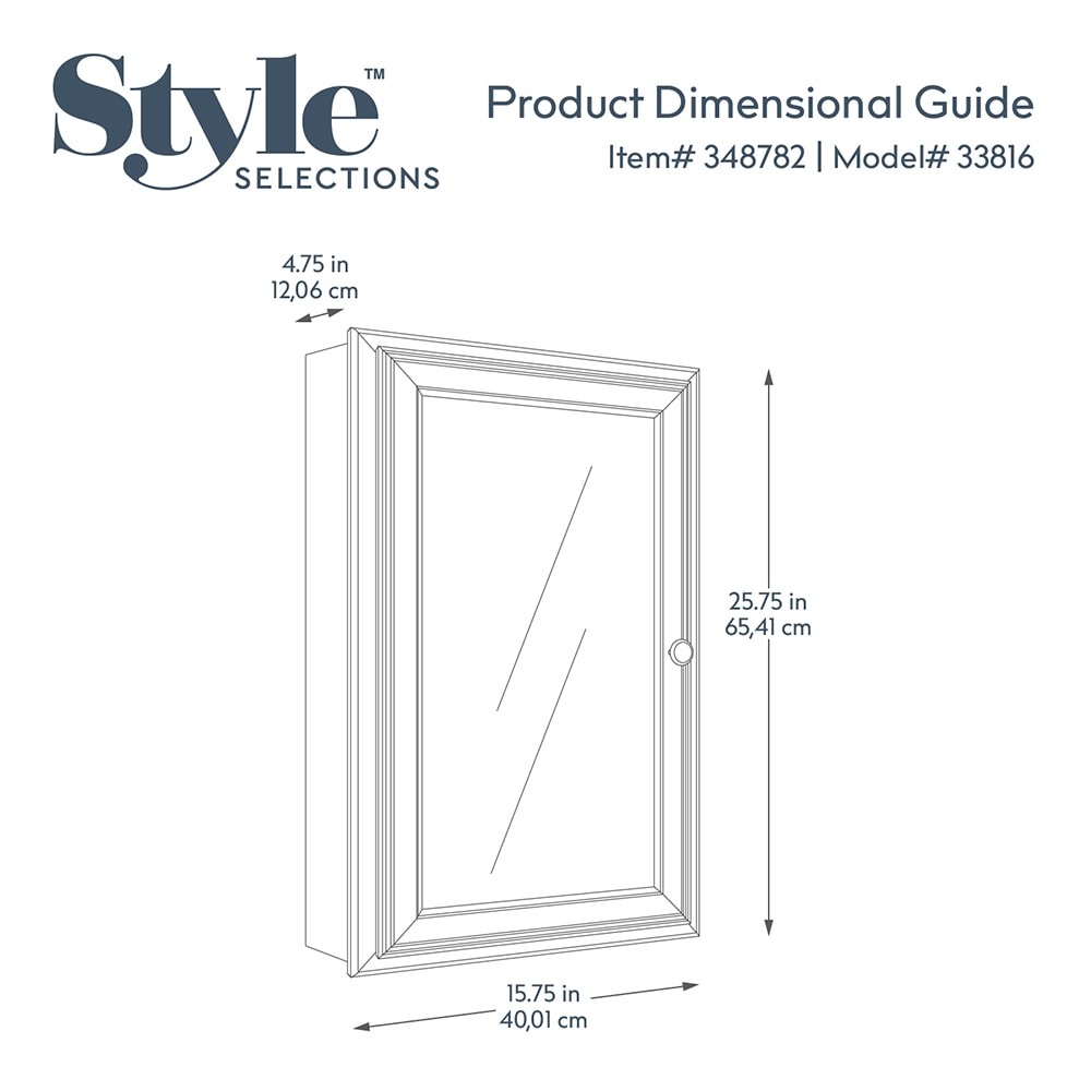 Style Selections 33816 Bathroom-Medicine-Cabinets - View #4