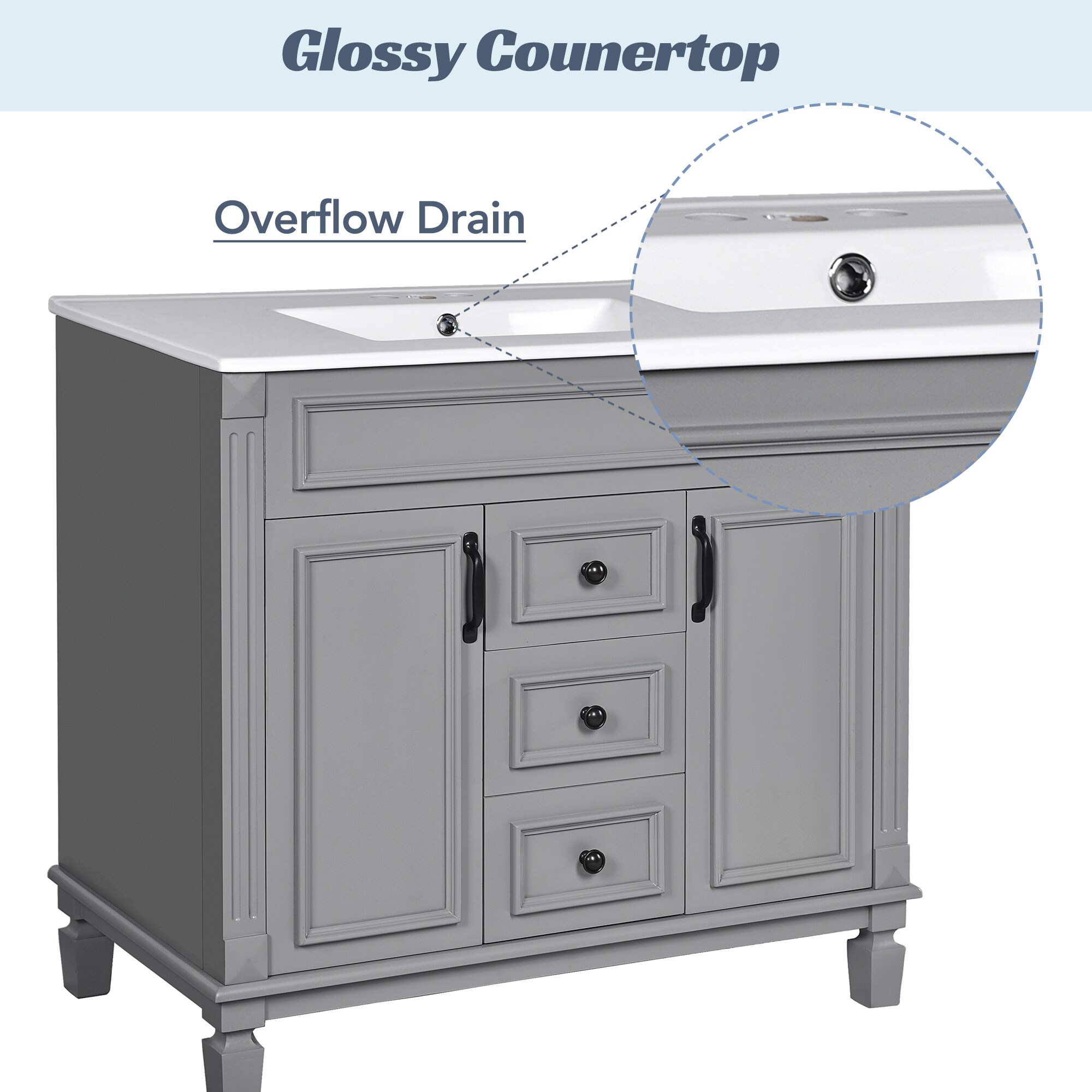 CASAINC CA-MR115AAE Bath-Vanity-Combo - View #7