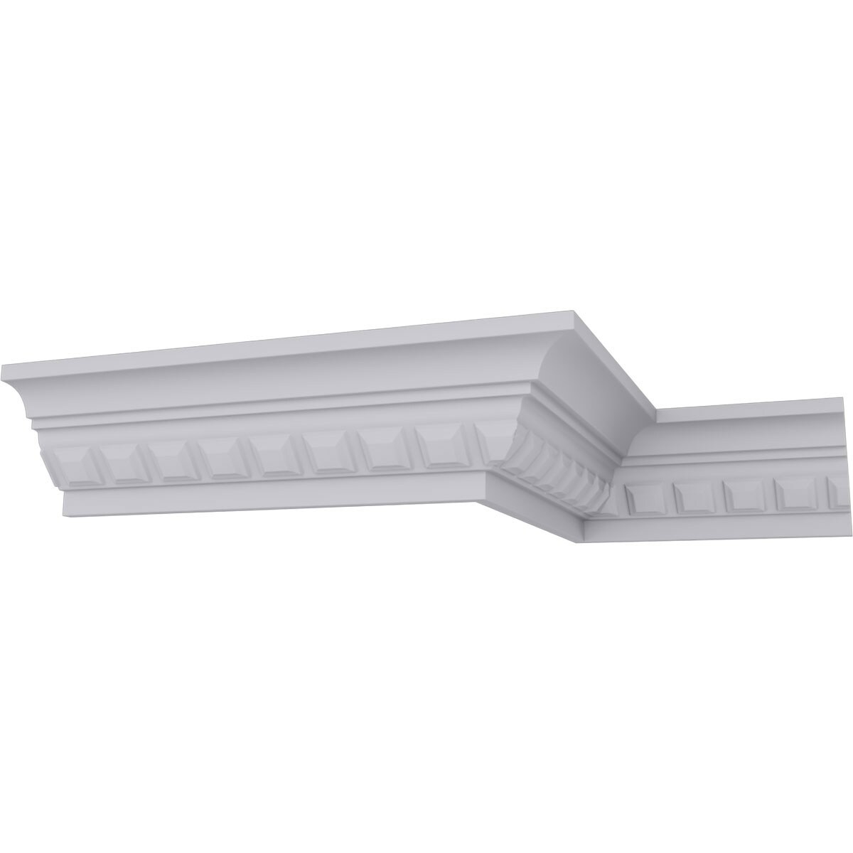 Ekena Millwork MLD02X02X03BL-CASE-2 2-in T x 2-1/4-in W x 7-ft 10-1/2-in L Primed Urethane MLD02X02X03BL-CASE-2 Crown Moulding 2 -Pack