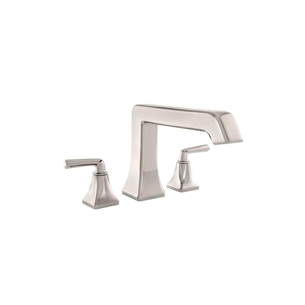 Pfister RT6-5FED Park Avenue Polished Nickel 2-handle Deck-mount Roman High-arc Bathtub Faucet