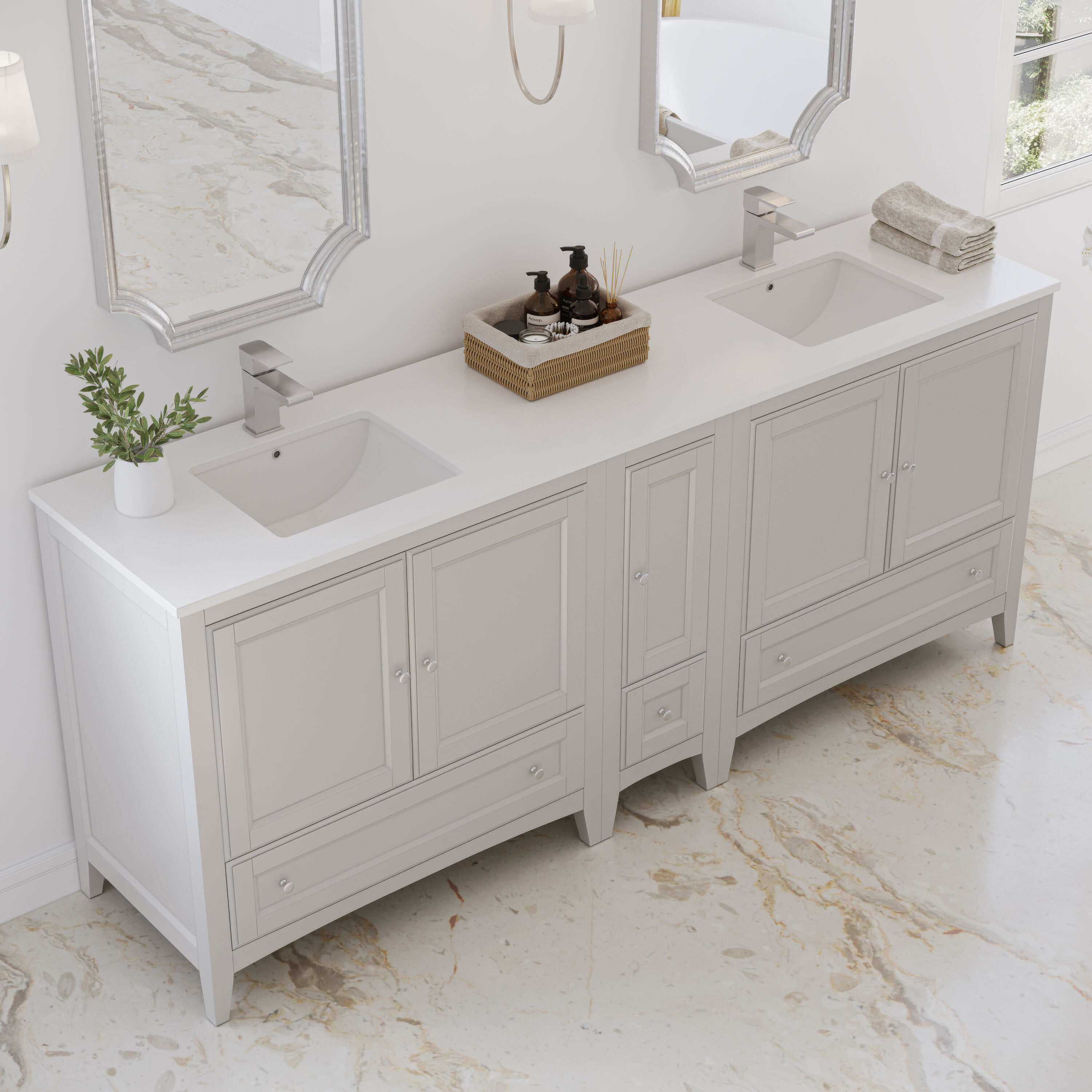 Fresca FCB20-301230AW-CWH-U Bath-Vanity-Combo - View #4