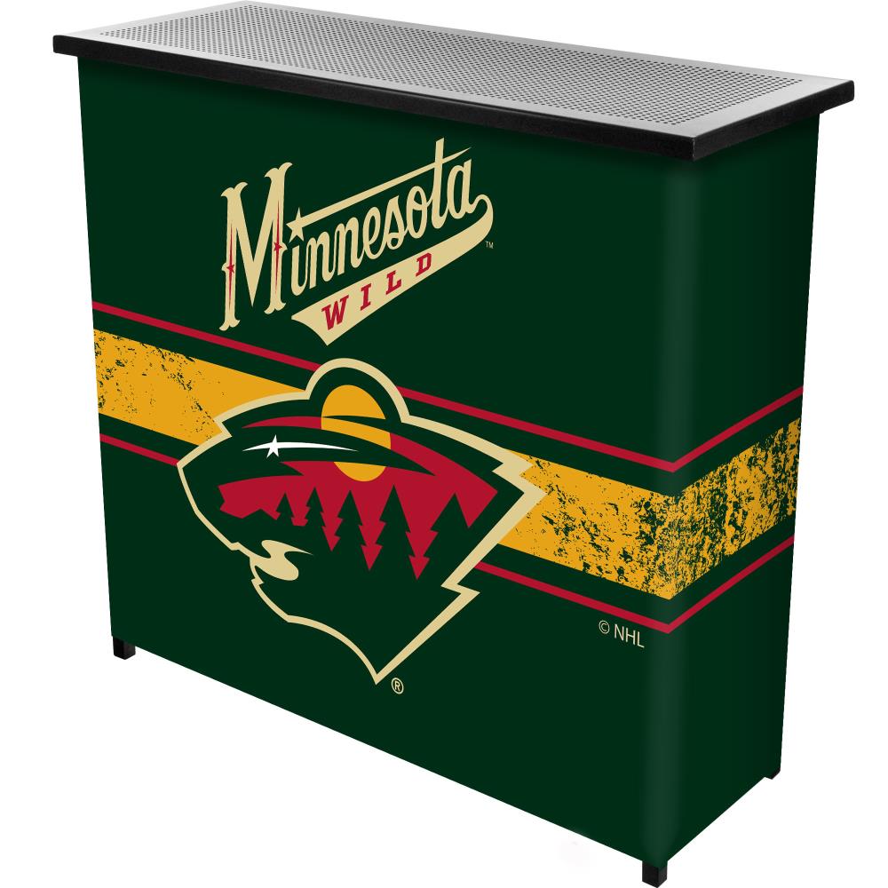 Trademark Gameroom NHL8000-MW2 Minnesota Wild-Bar 39-in x 36-in Multiple Colors/Finishes Rectangle Mini Bar