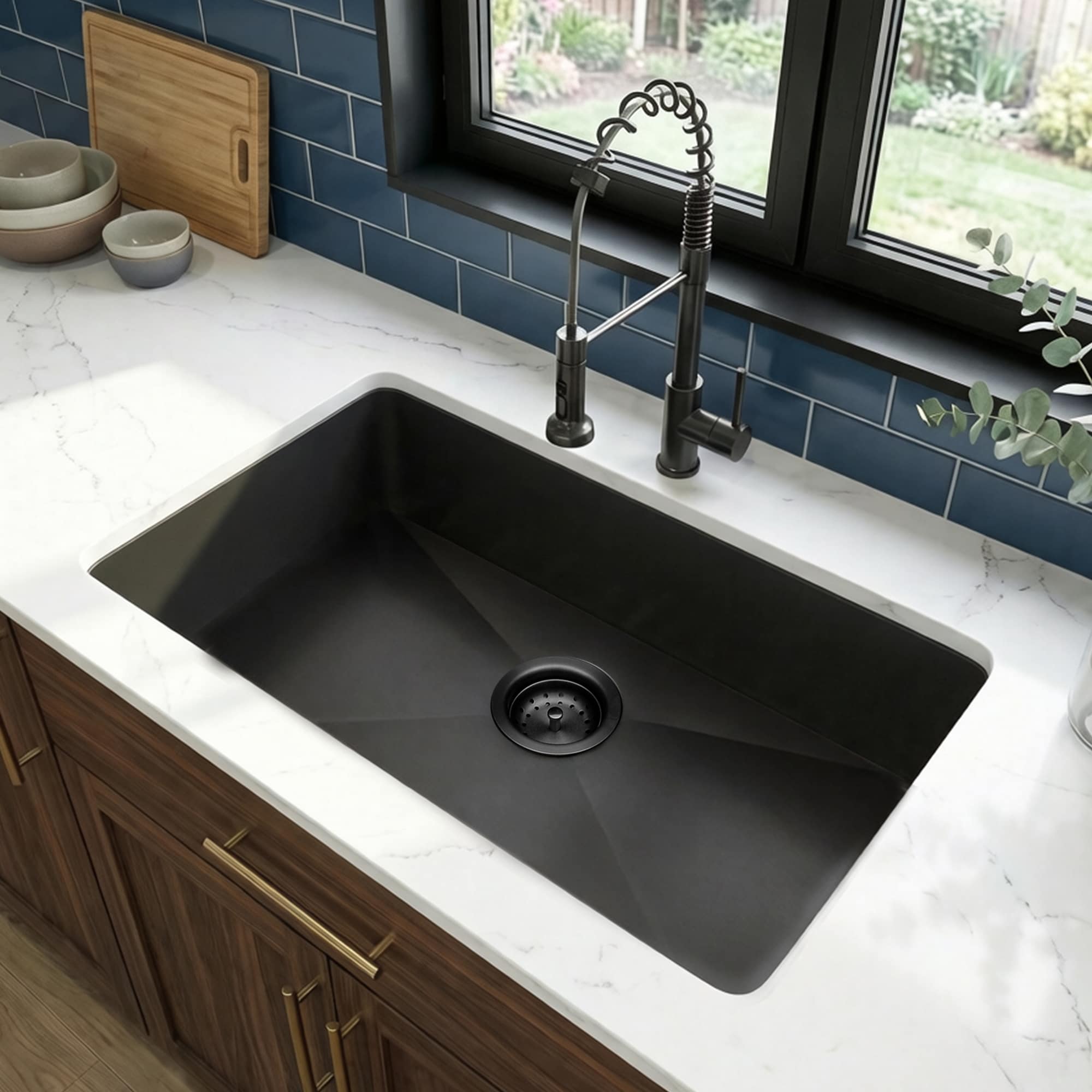 MYRYY Undermount 28-in x 18-in Stainless Steel Single Bowl 16-Gauge Kitchen Sink